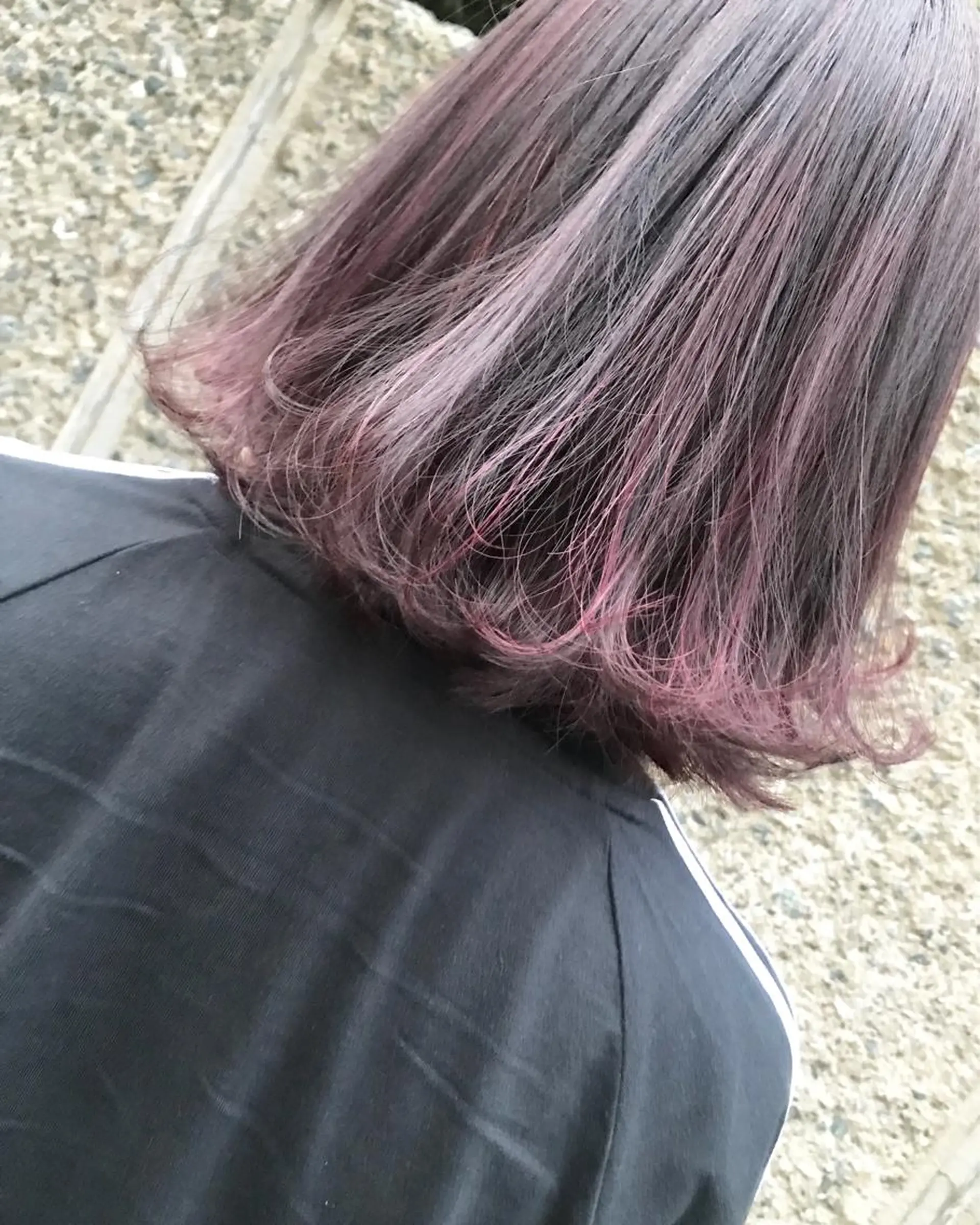 ショート ボブ ハイライト カット ヘアカラー トリートメント Musiiik hairのヘアスタイル