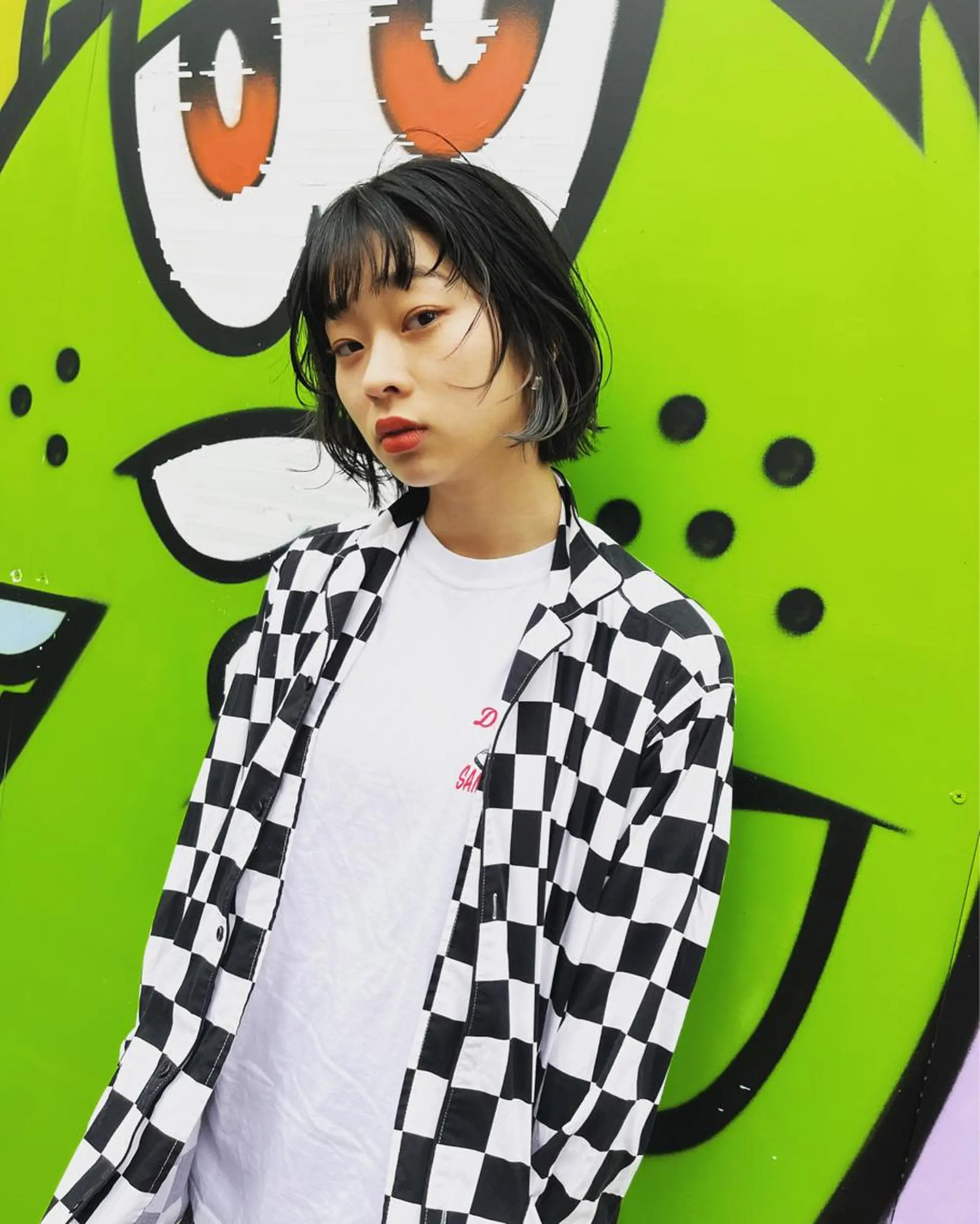 ミディアム カラー インナーカラー ボブ メンズ支持率No.1 KAIのヘアスタイル