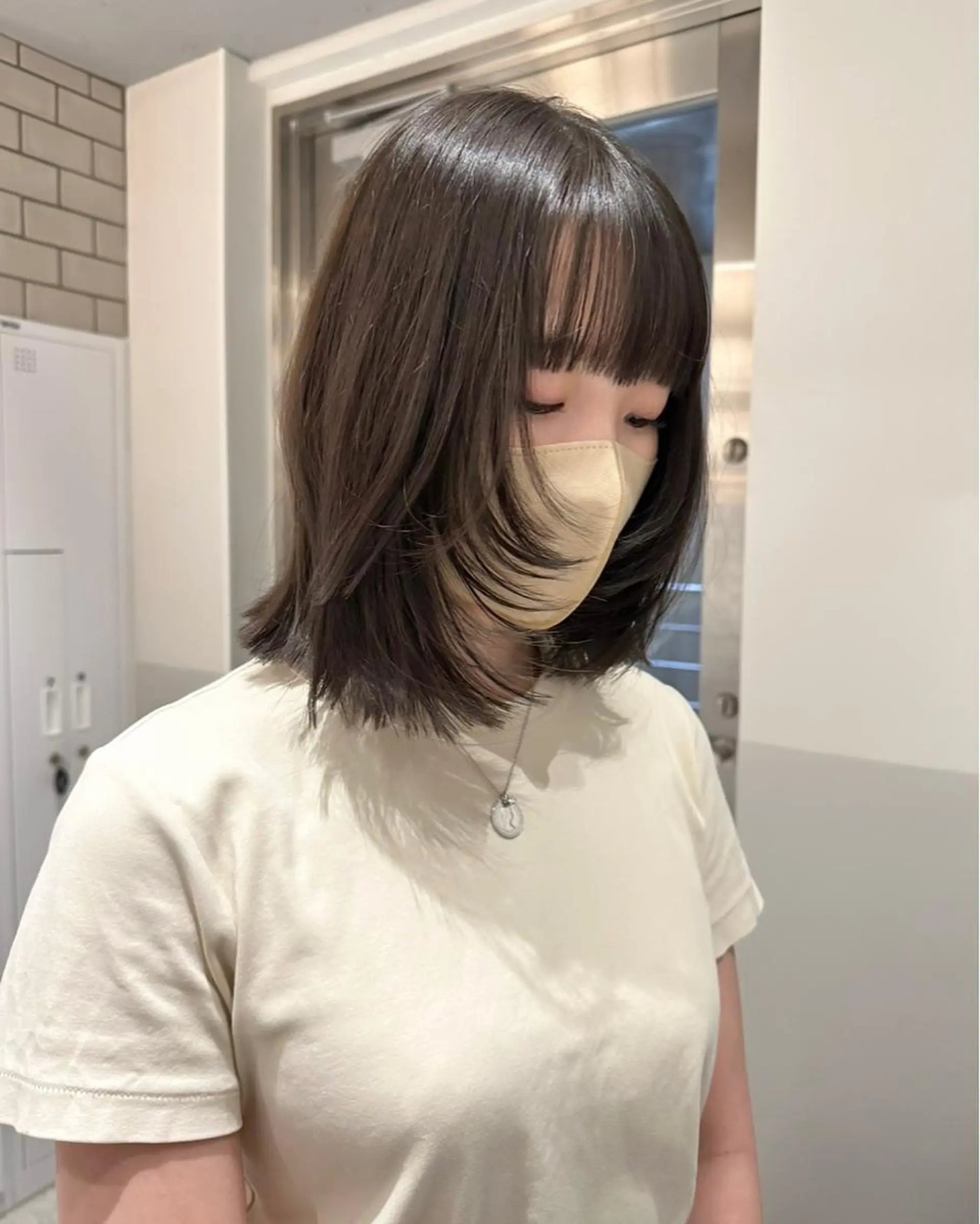 セミロング ヘアカラー トリートメント ୨୧柔らかいカラー nozomi ୨୧のヘアスタイル