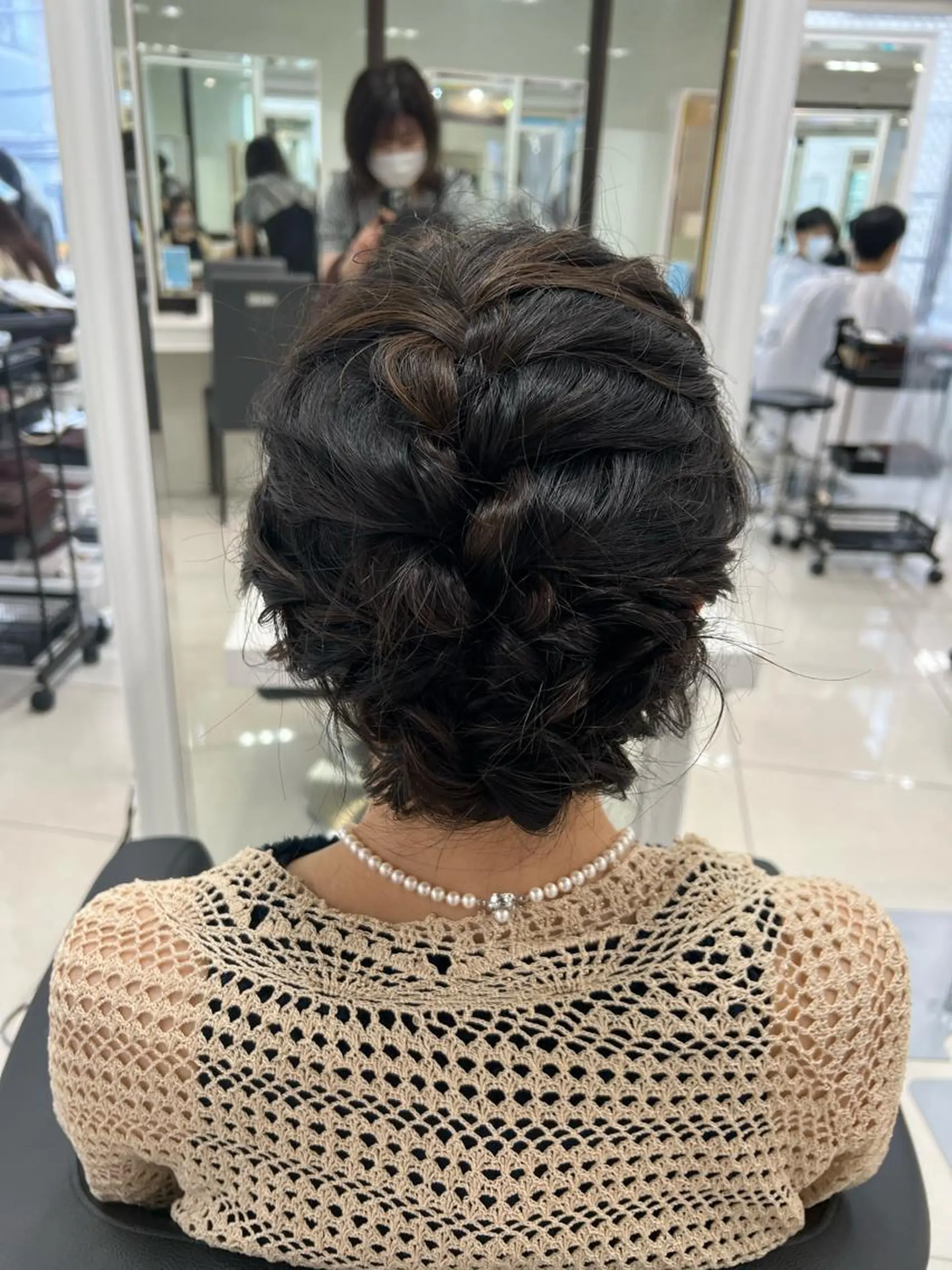 ミディアム ヘアアレンジ 結婚式・ブライダル ヘアセット 【暖色カラー特化】 中山由梨のヘアスタイル