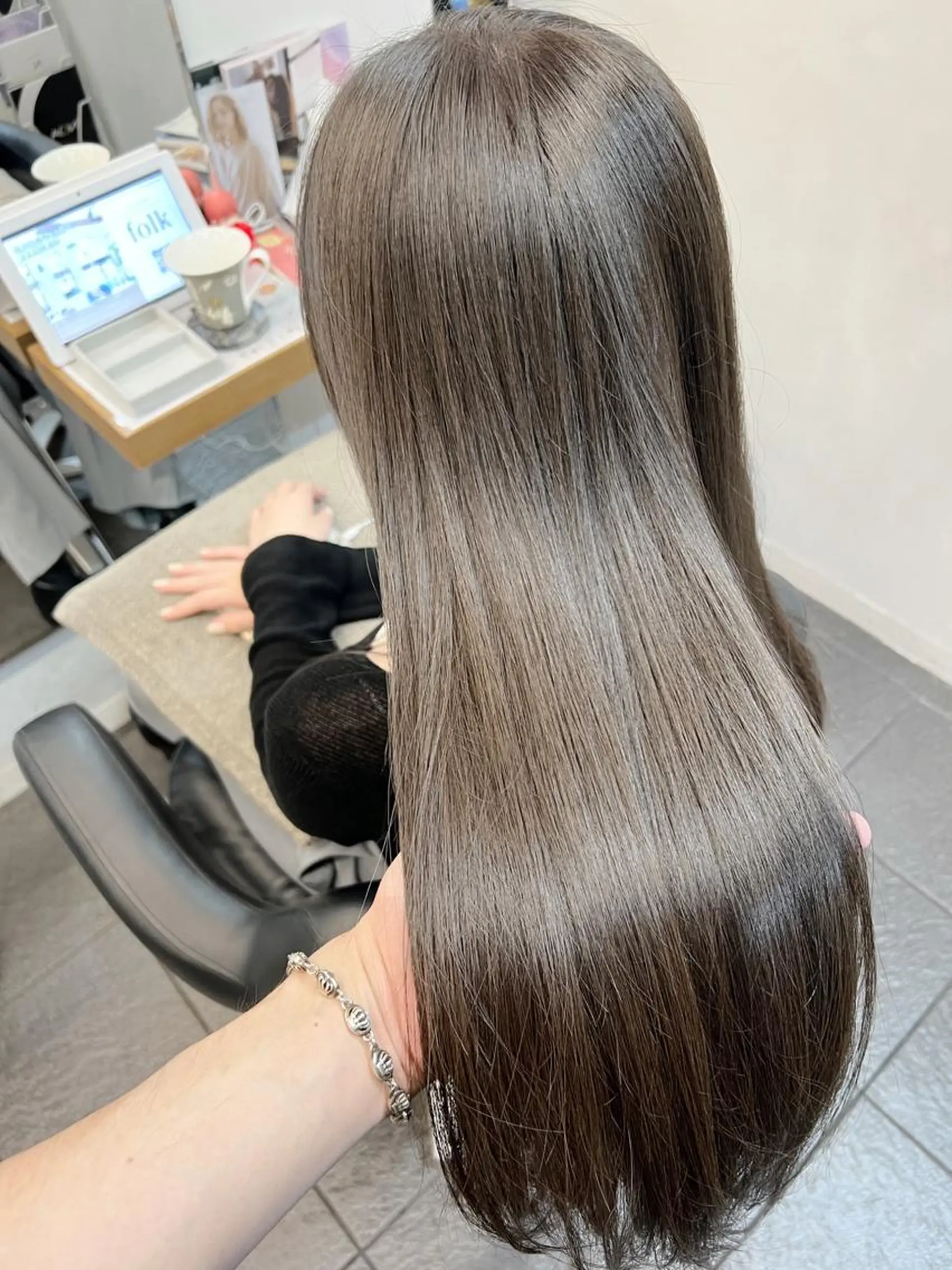 カラー グレージュ ヘアカラー トリートメント ヘッドスパ グレージュ/髪質改善 Yamato.hのヘアスタイル