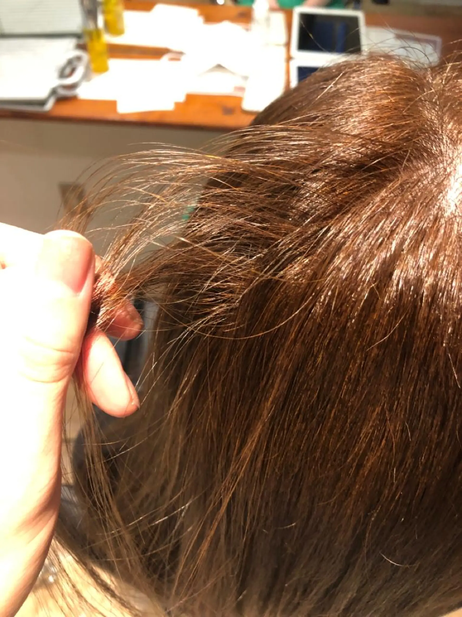 ミディアム オレンジブラウン 竹内 宏法のヘアスタイル