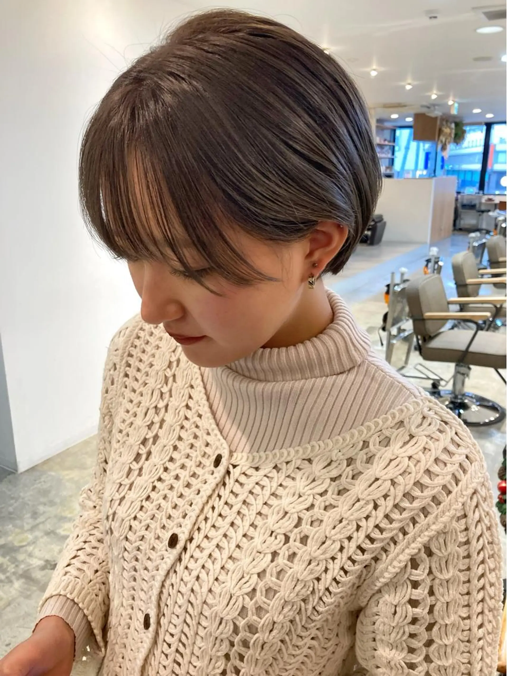 ショート カラー ショートヘア サイドバング カット ヘアカラー カラーリスト菅野 竜矢🌈のヘアスタイル