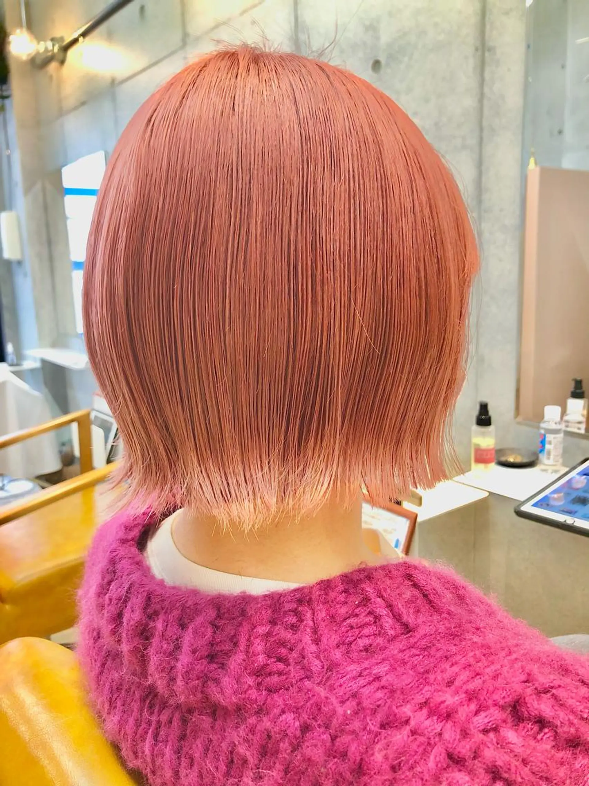 ショート カラー カコ/レイヤーカット ヘアアレンジのヘアスタイル