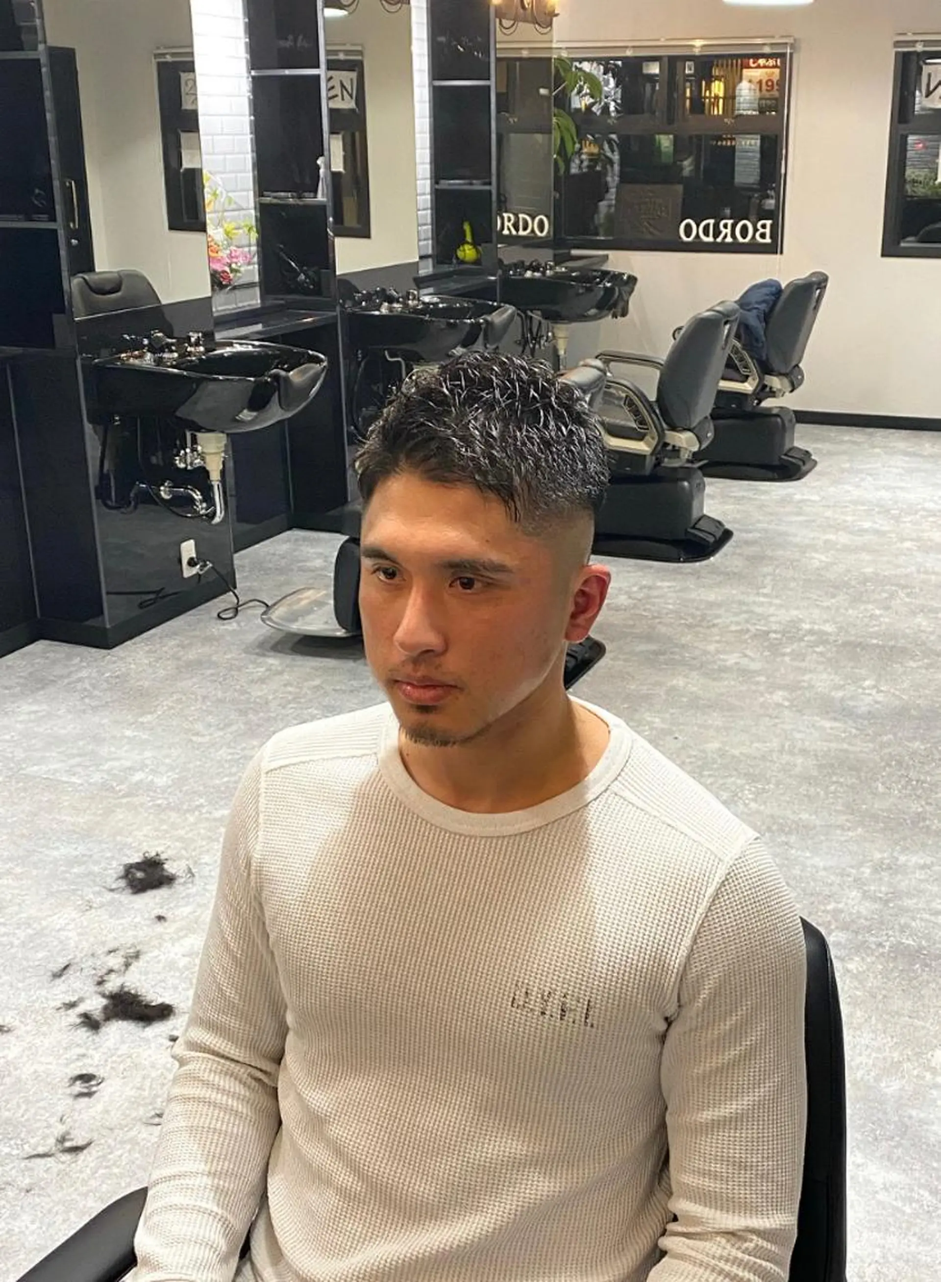 ショート メンズ フェードカット カット 前田賢生 ご新規様はNGのヘアスタイル