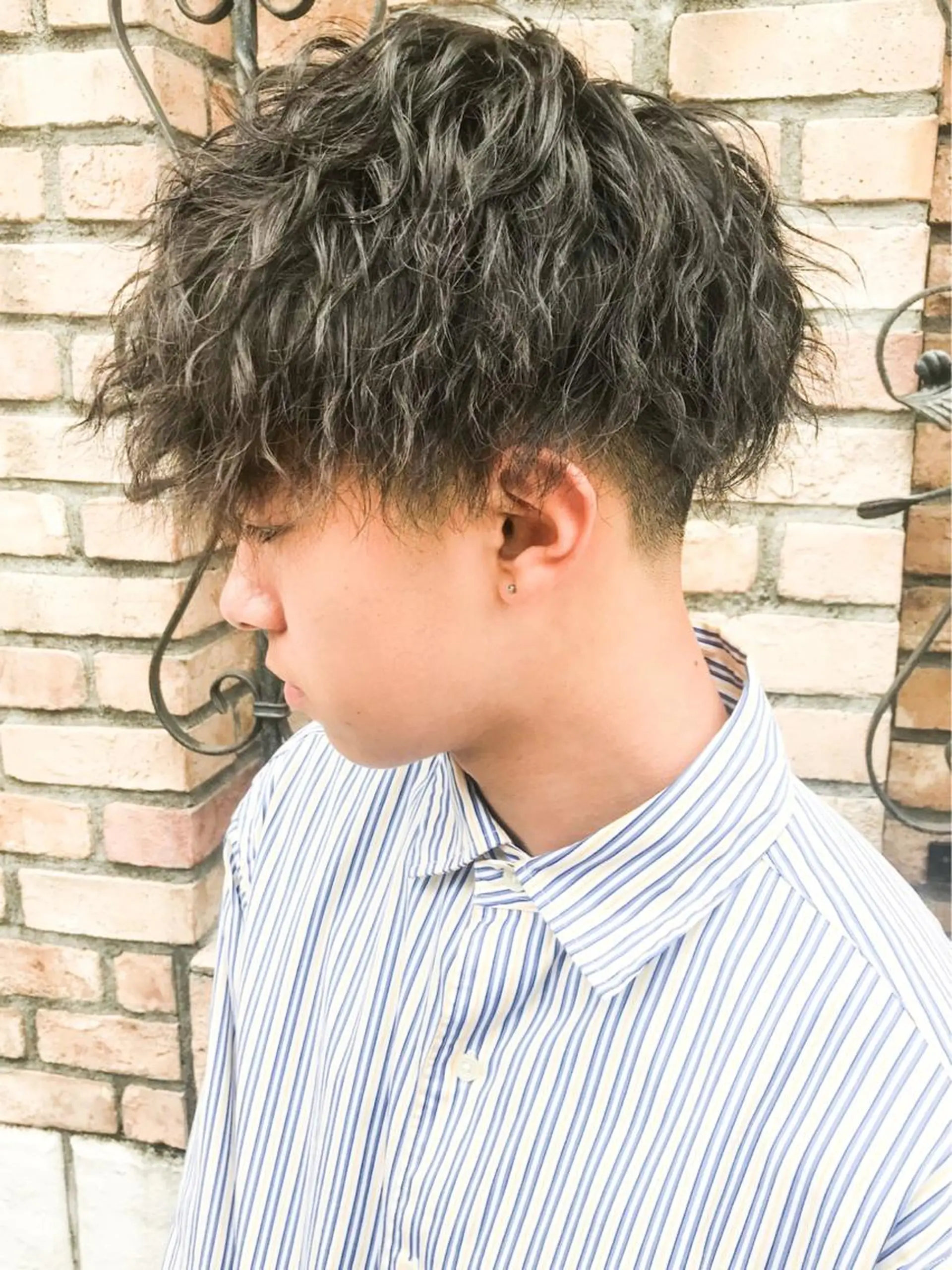 メンズ カット パーマ メンズ特化美容師 ハスイルイのヘアスタイル