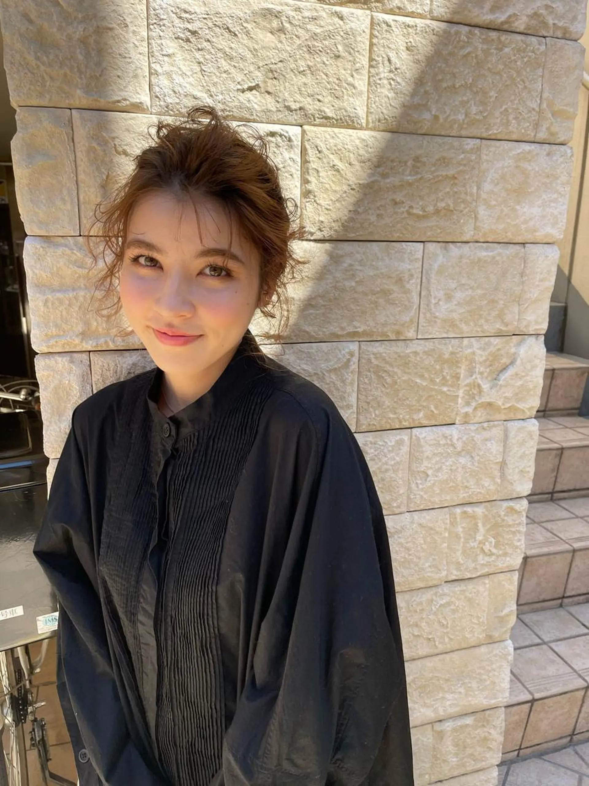 セミロング エクステ ハイライト 髪質改善 レイヤーカット 縮毛矯正 ショート/ボブ オオタダイスケのヘアスタイル