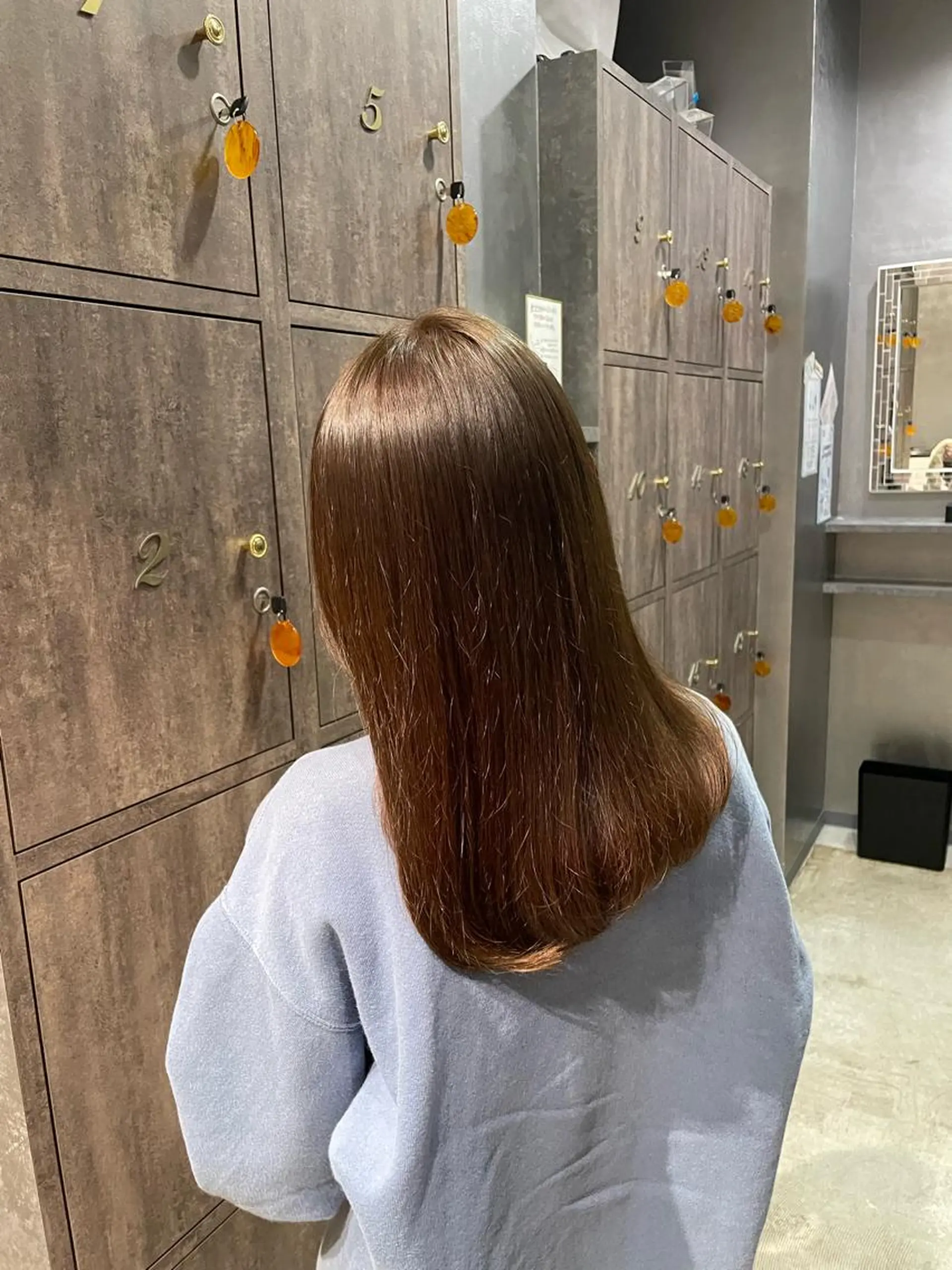 セミロング 上村 颯のヘアスタイル