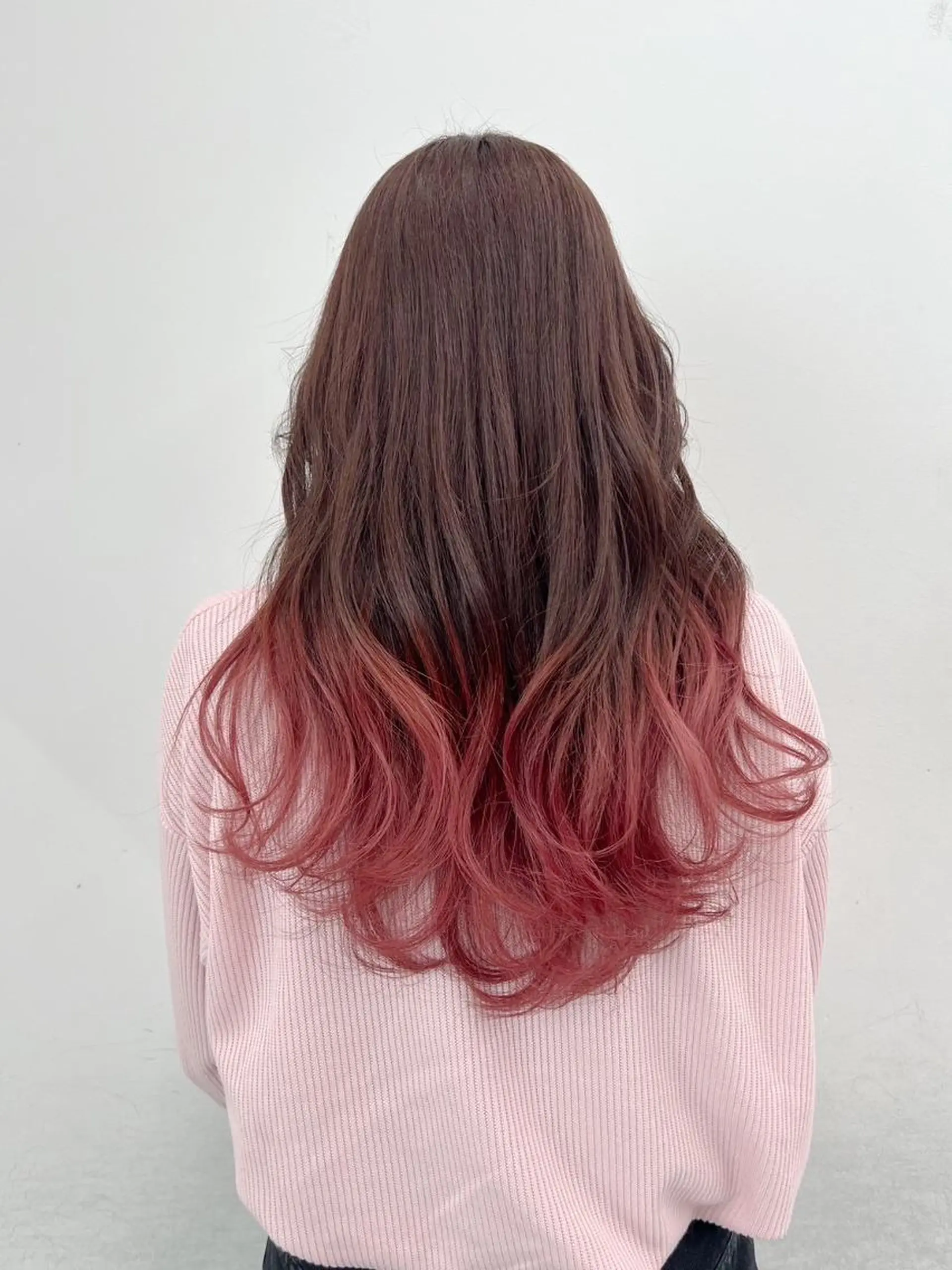 ロング くびれヘア ハイライト ウルフカット ヘアカラー トリートメント 【公式】amble luxe 中野のヘアスタイル