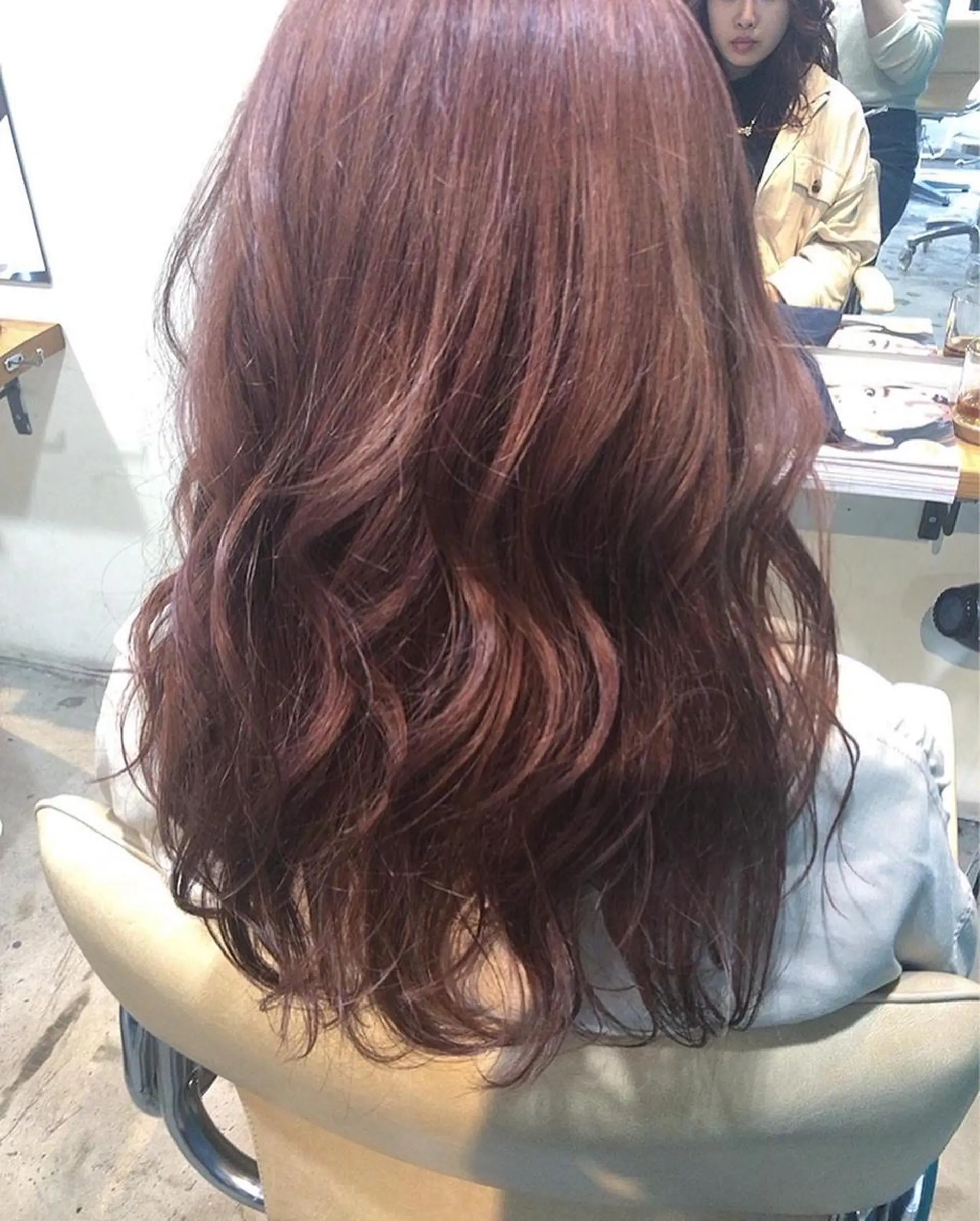 ロング カラー パーマ美容師 hanaのヘアスタイル