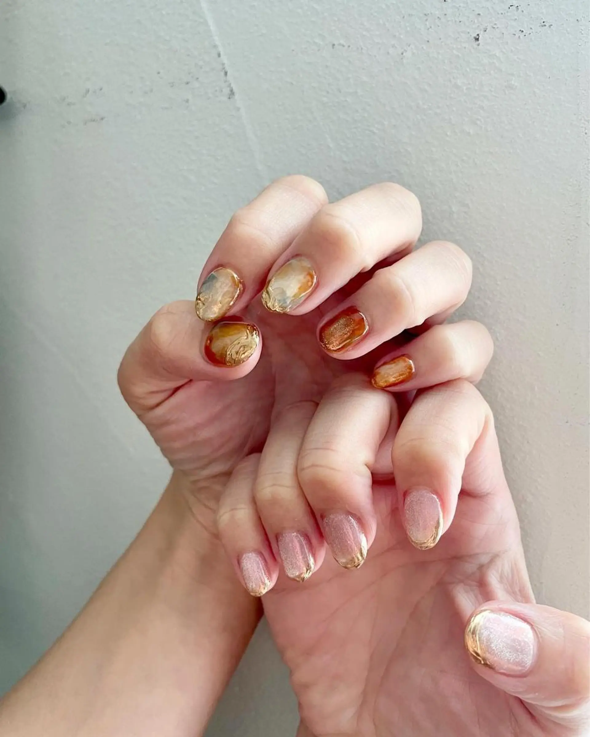 ネイル アートネイル オーロラネイル フットネイル ジェルネイル 韓国ネイル 甲府市徳行 🧸prunelleのネイルデザイン