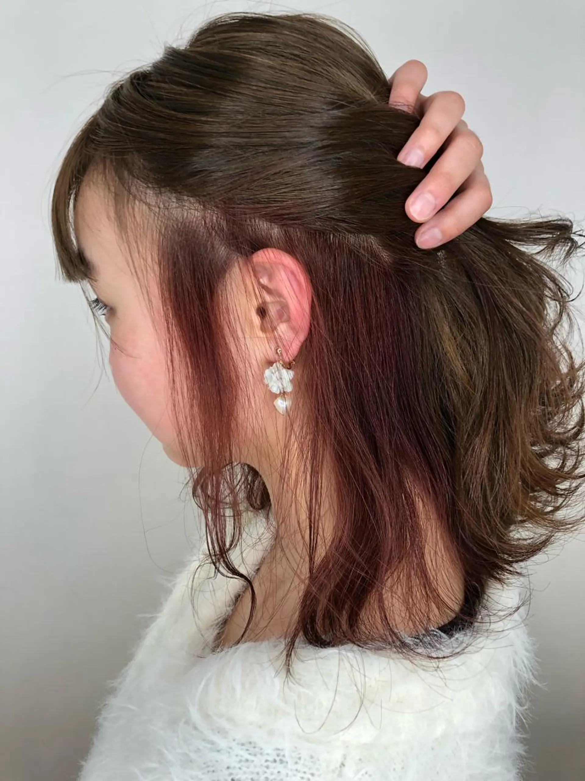 ミディアム カラー インナーカラー ピンクカラー aimée/ まつ毛&眉毛サロンの眉毛・アイブロウイメージ