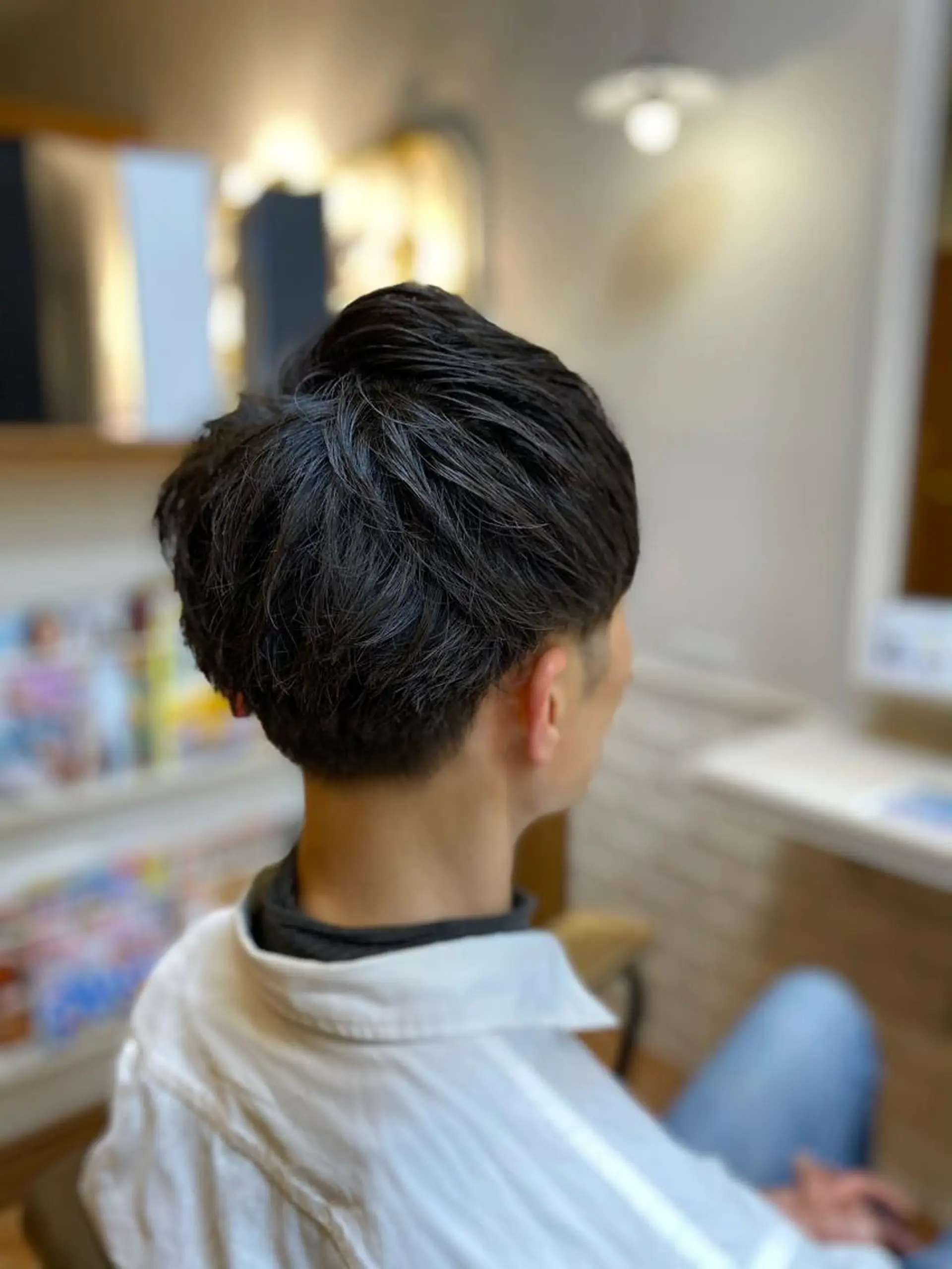 ショート メンズ 生駒市デザインカラー /浜中美奈のヘアスタイル