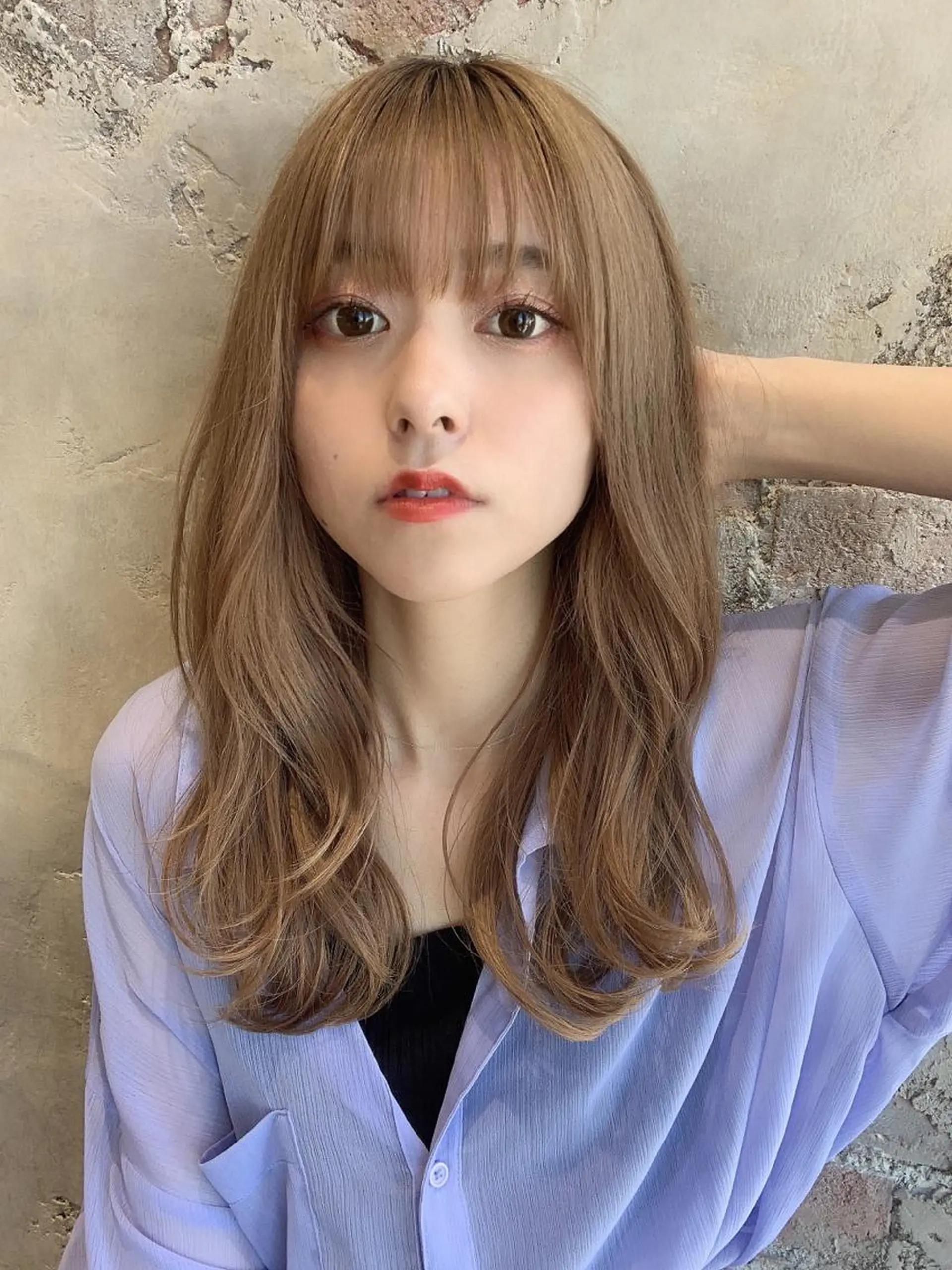 セミロング カット ヘアカラー トリートメント モテ髪🤍こなれヘア 藤山裕大のヘアスタイル