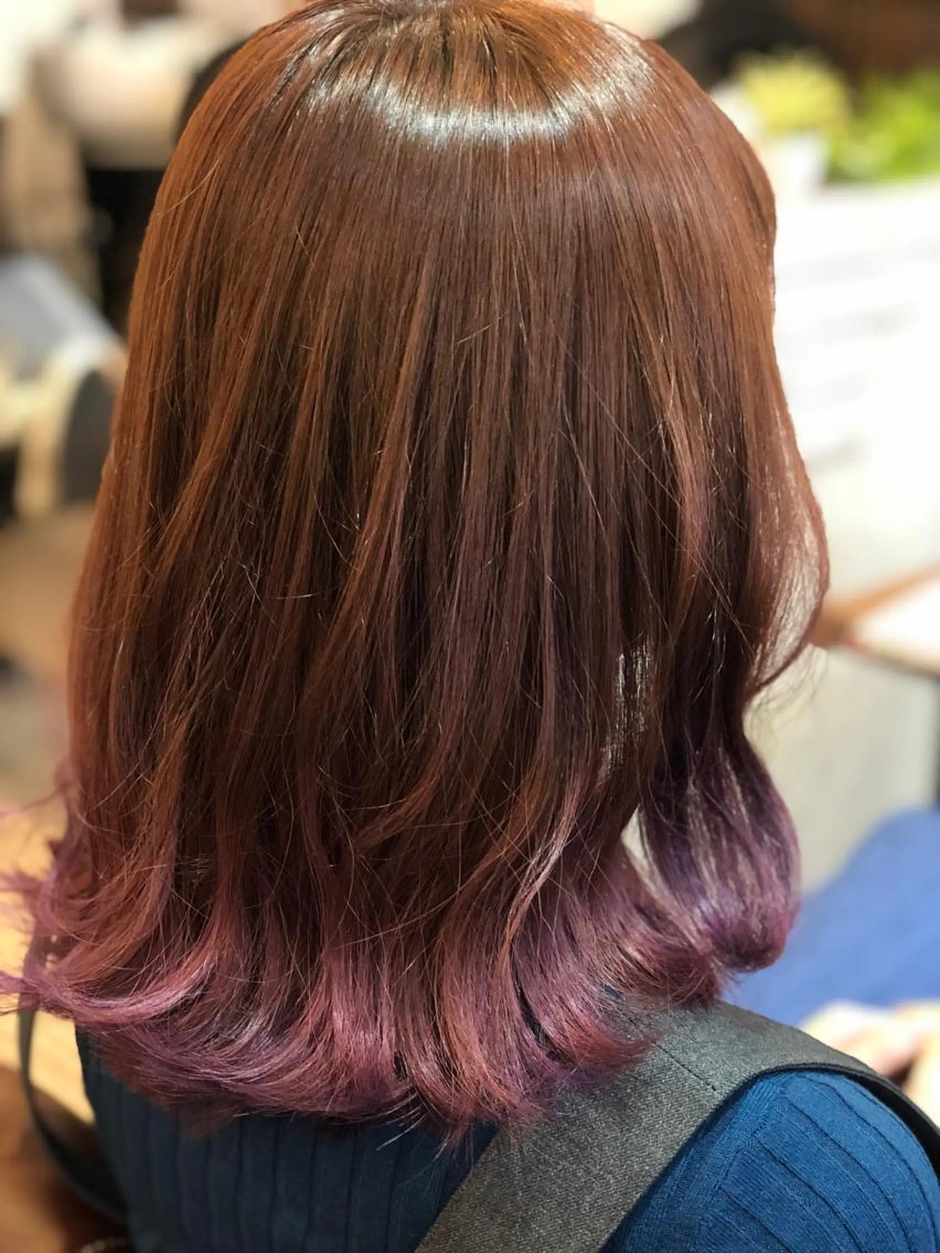 ミディアム パープルカラー ☆est hair☆ 新宿ナプラスタジオのヘアスタイル