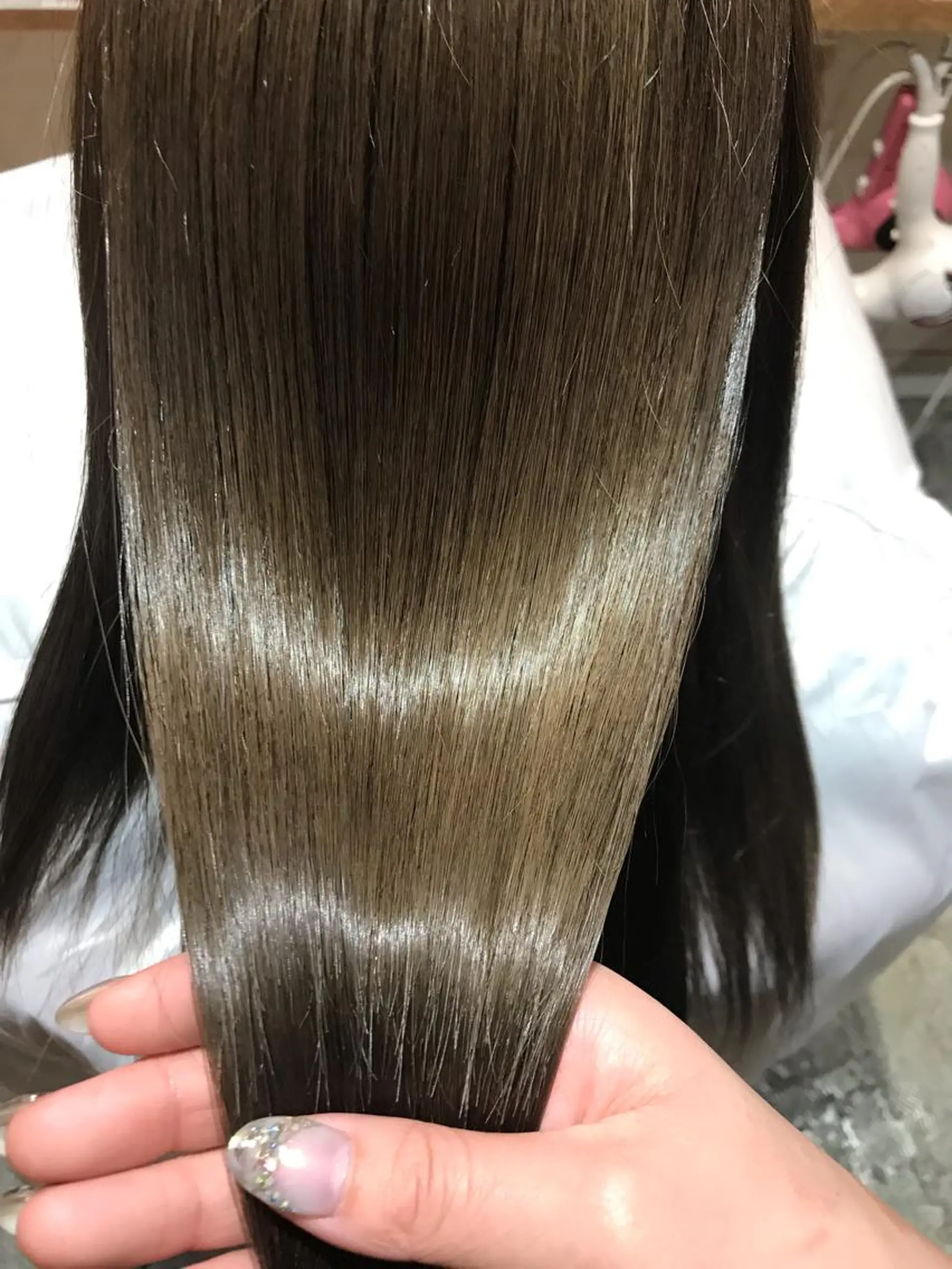 ロング カラー 髪質改善×矯正🫧 韓国ヘアasamiのヘアスタイル