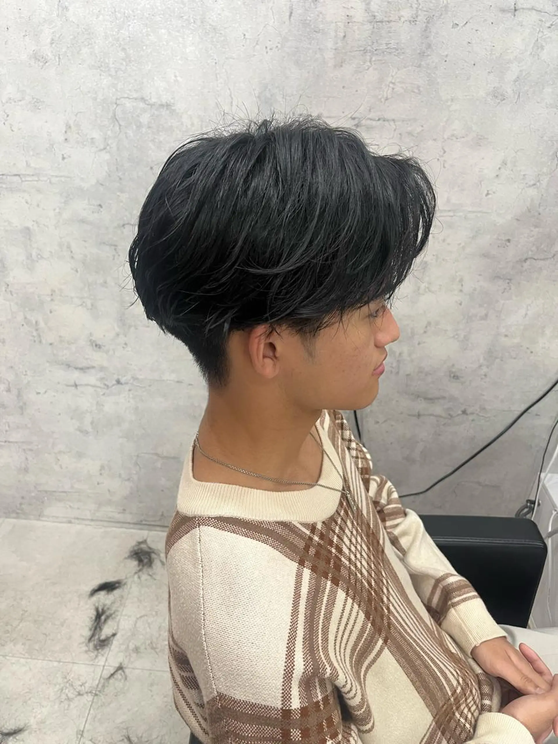 ミディアム メンズ 鹿児島 TSUBASAのヘアスタイル