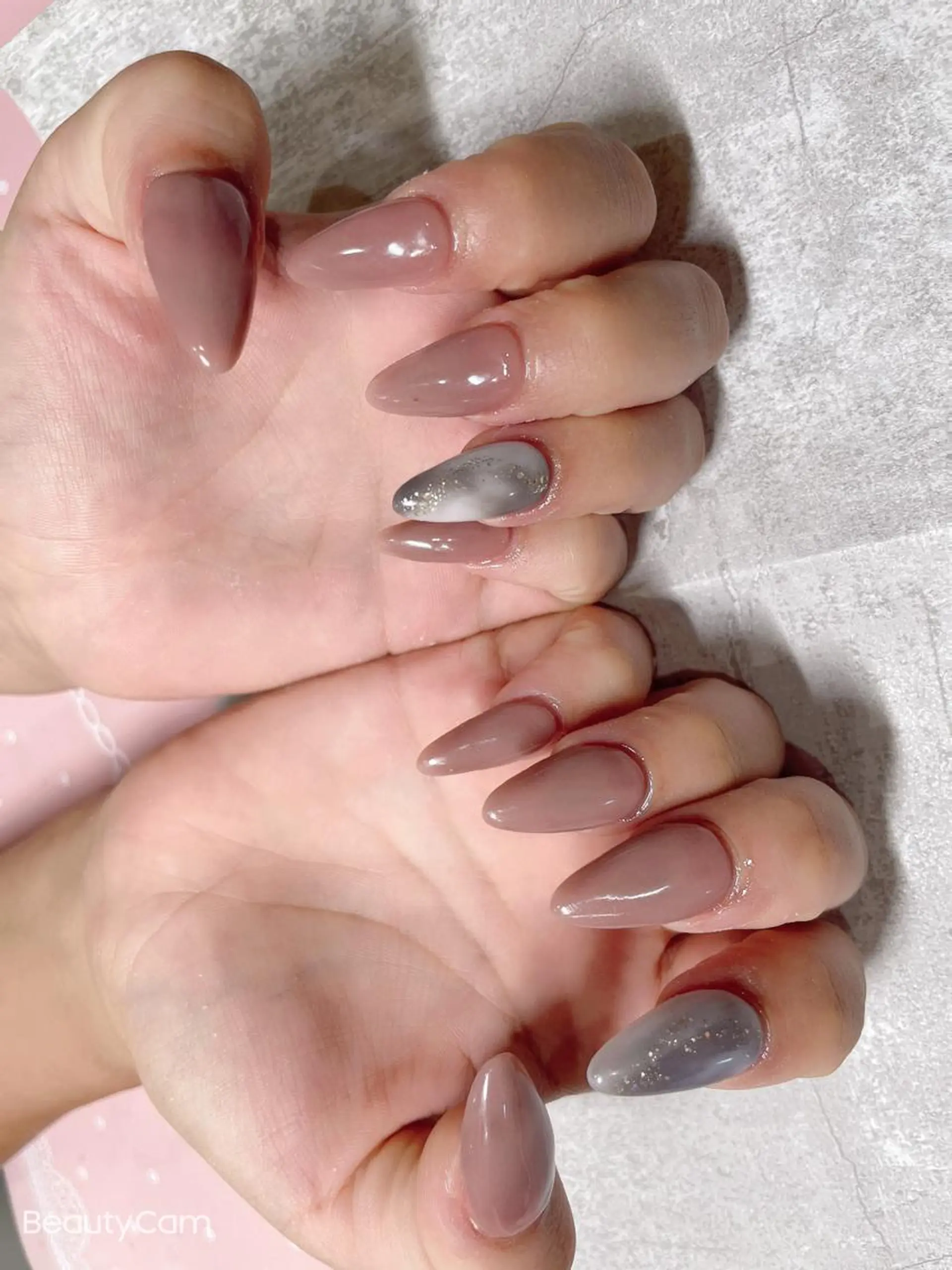 ミディアム ネイル ハンドネイル 《LB》ラブリエ Nail&eyeのマツエク・マツパデザイン