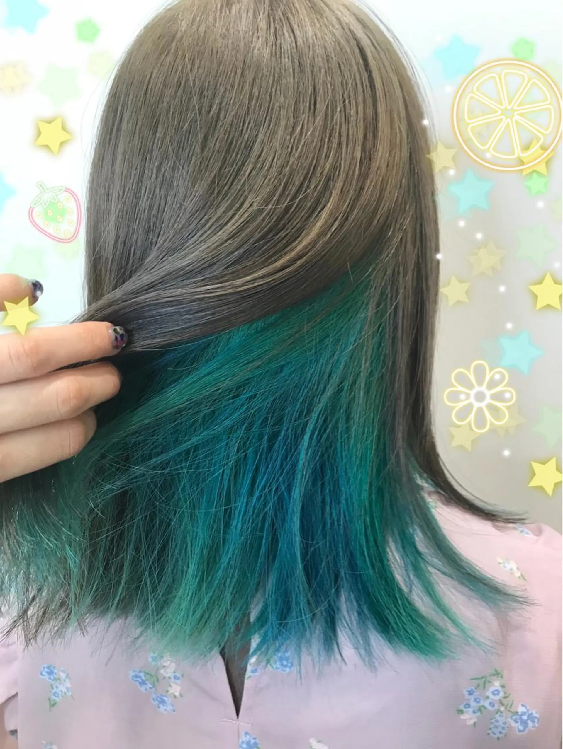 カラー ブリーチ インナーカラー 新宿駅近♡個室 ♡関口三都季🌜のヘアスタイル