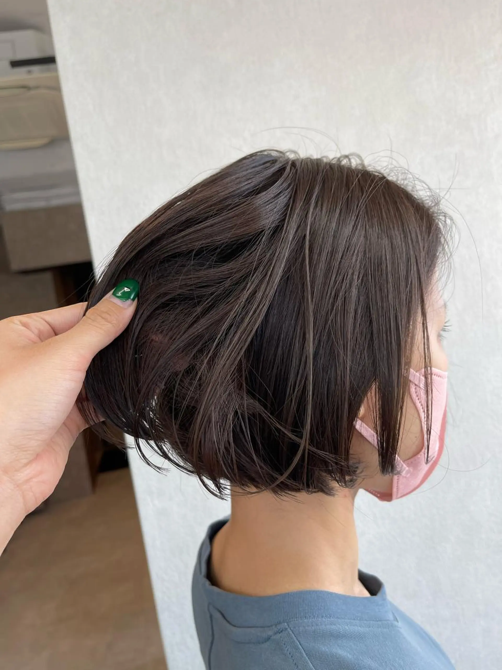 ショート カラー ヘアアレンジ 透明感カラー イルミナカラー カット ヘアカラー トリートメント tocca河原町〰️ 藤川日向のヘアスタイル