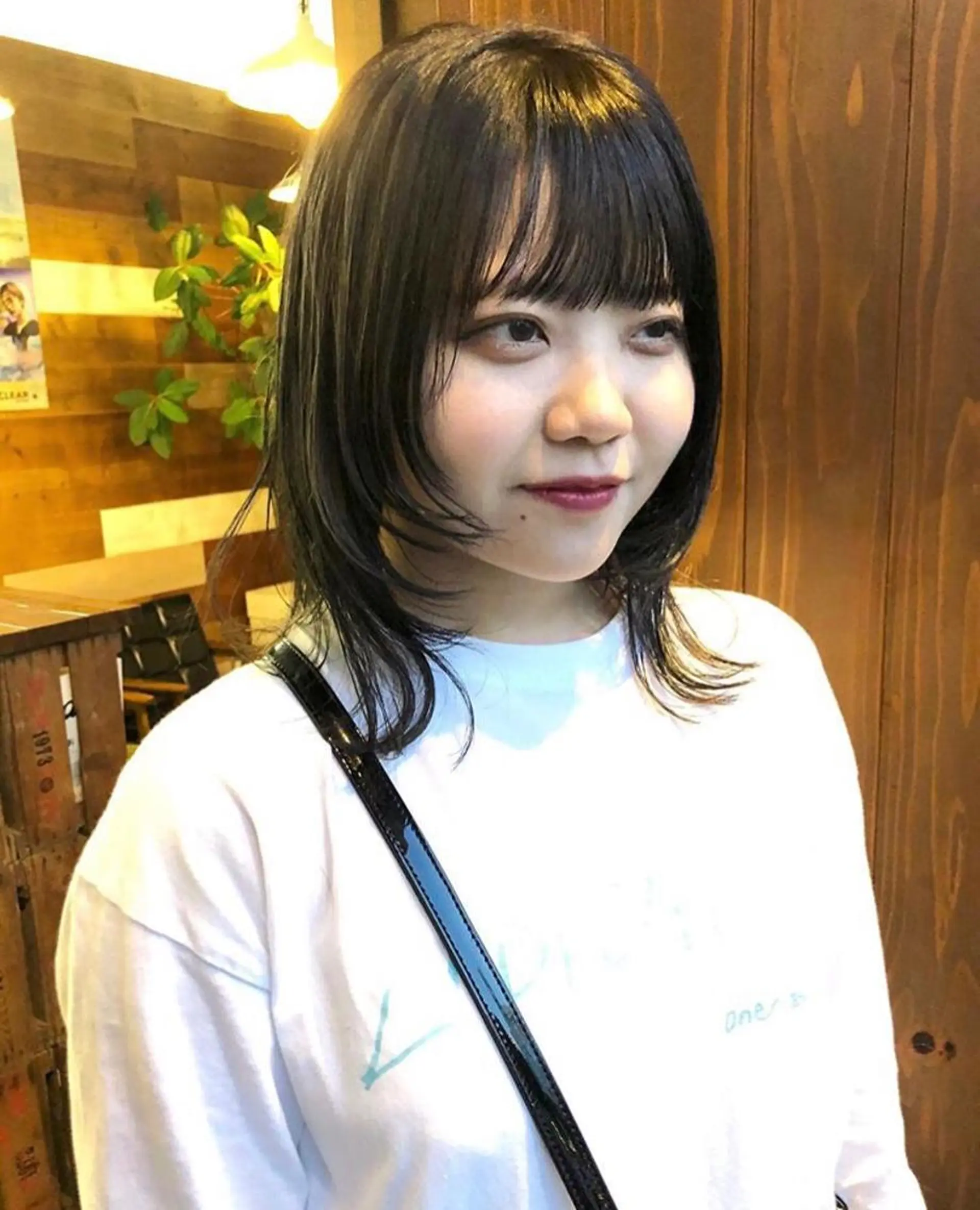 ミディアム カラー クロスパーマ× 透明感カラー✂︎のヘアスタイル