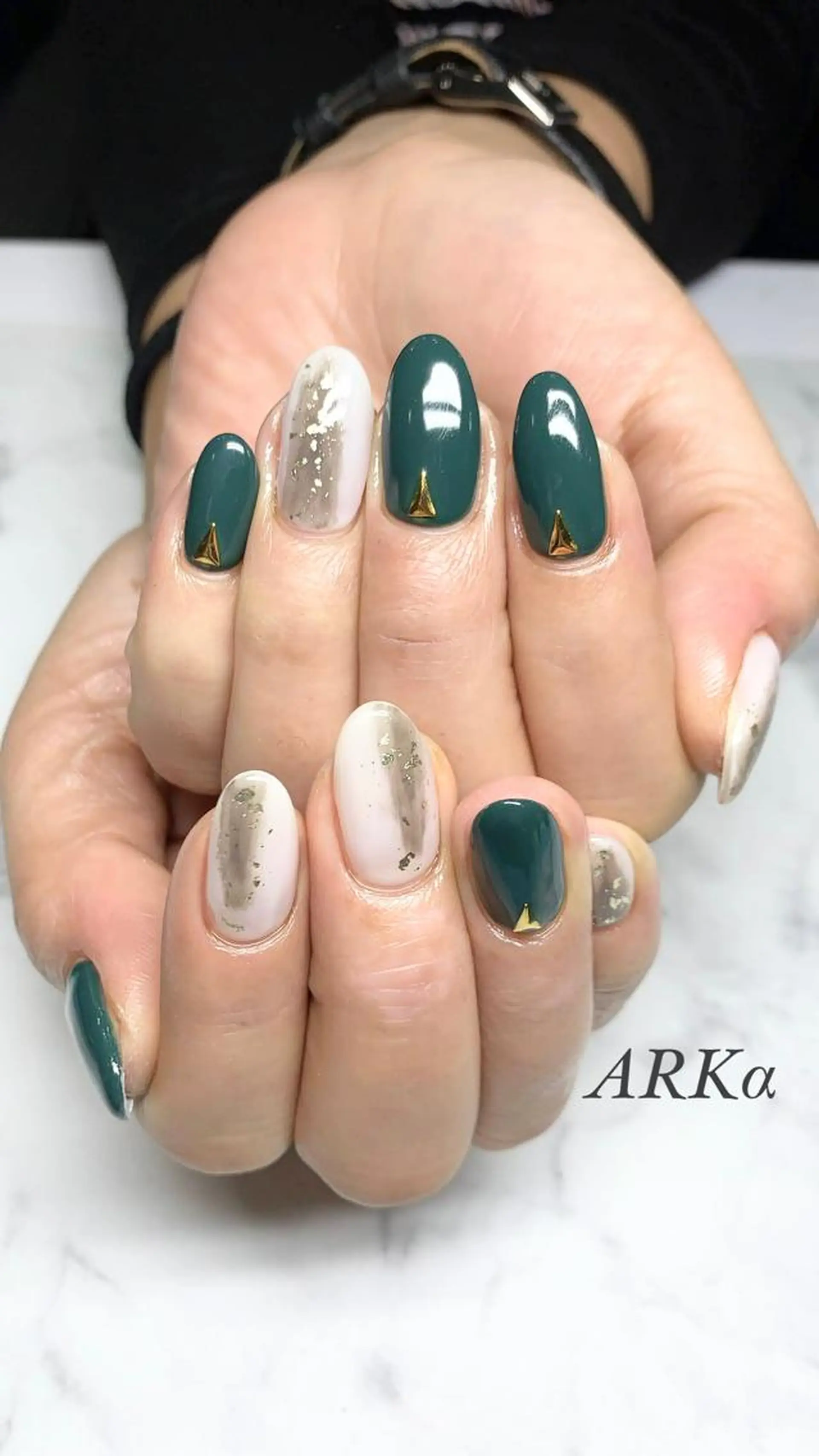 ロング ネイル ハンドネイル Nailsalon ARKαのネイルデザイン
