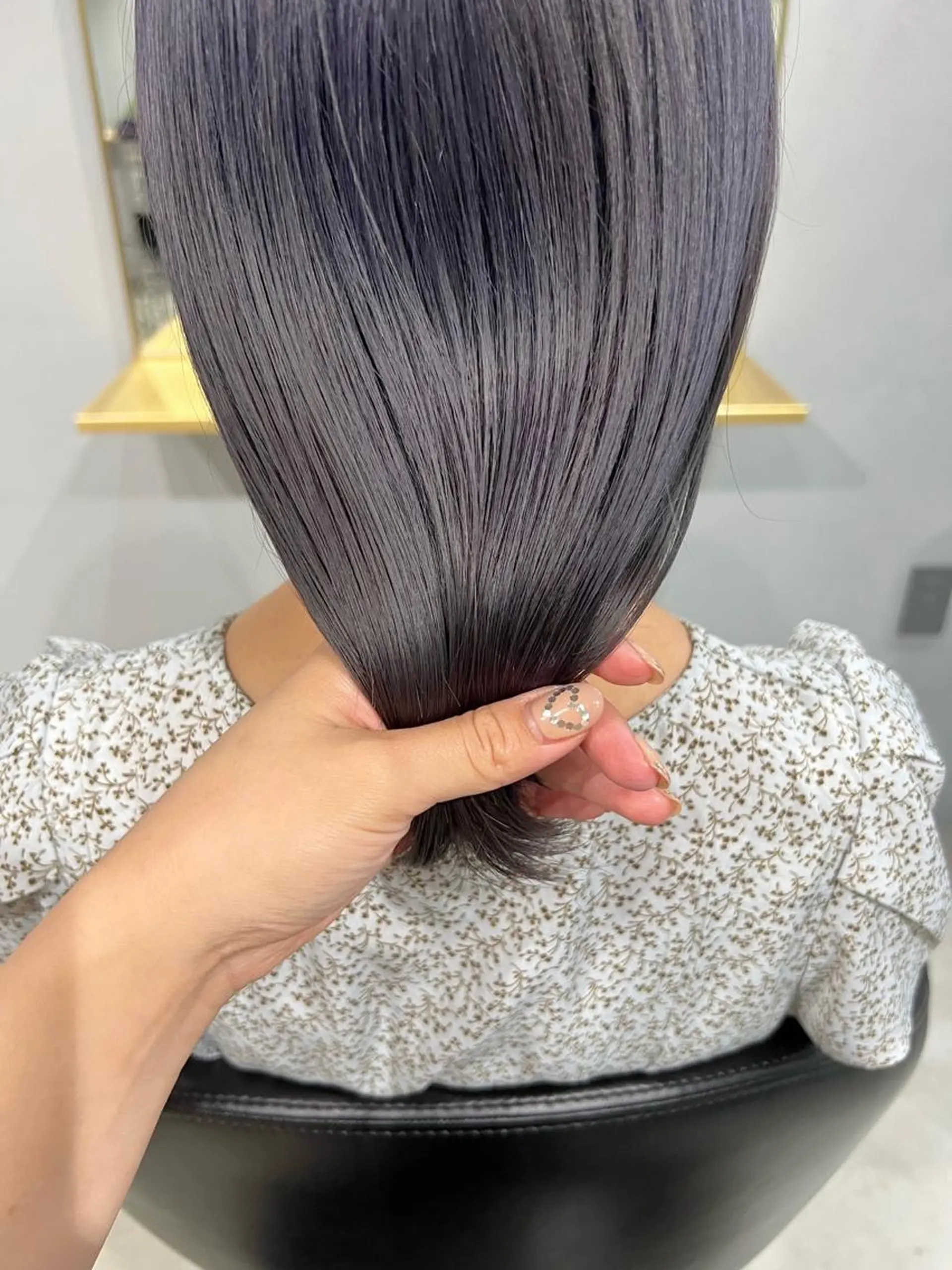 ミディアム カラー カット ヘアカラー トリートメント akane/ボブ /オリーブベージュのヘアスタイル