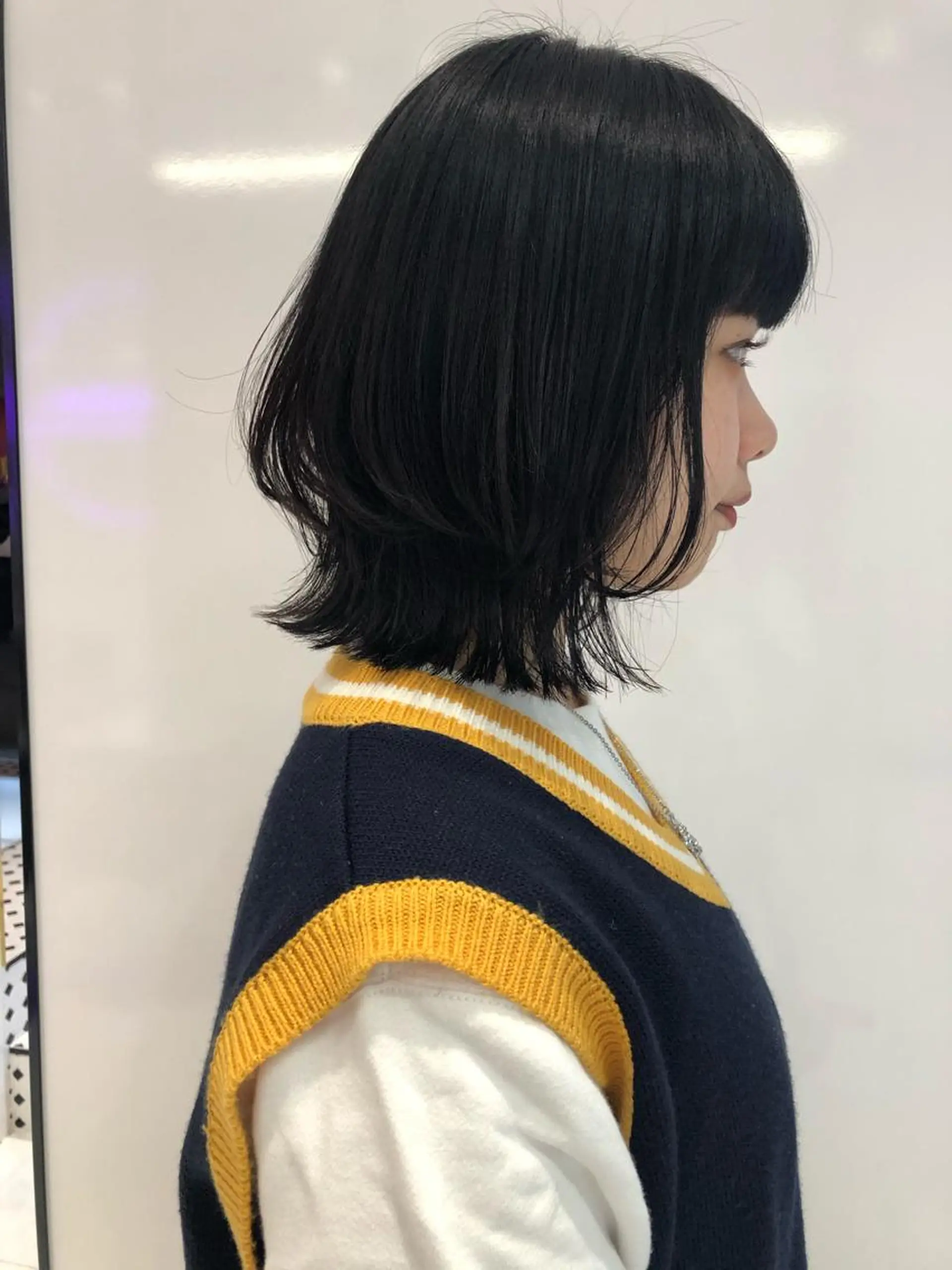 ミディアム ウルフカット 相川 愛実のヘアスタイル