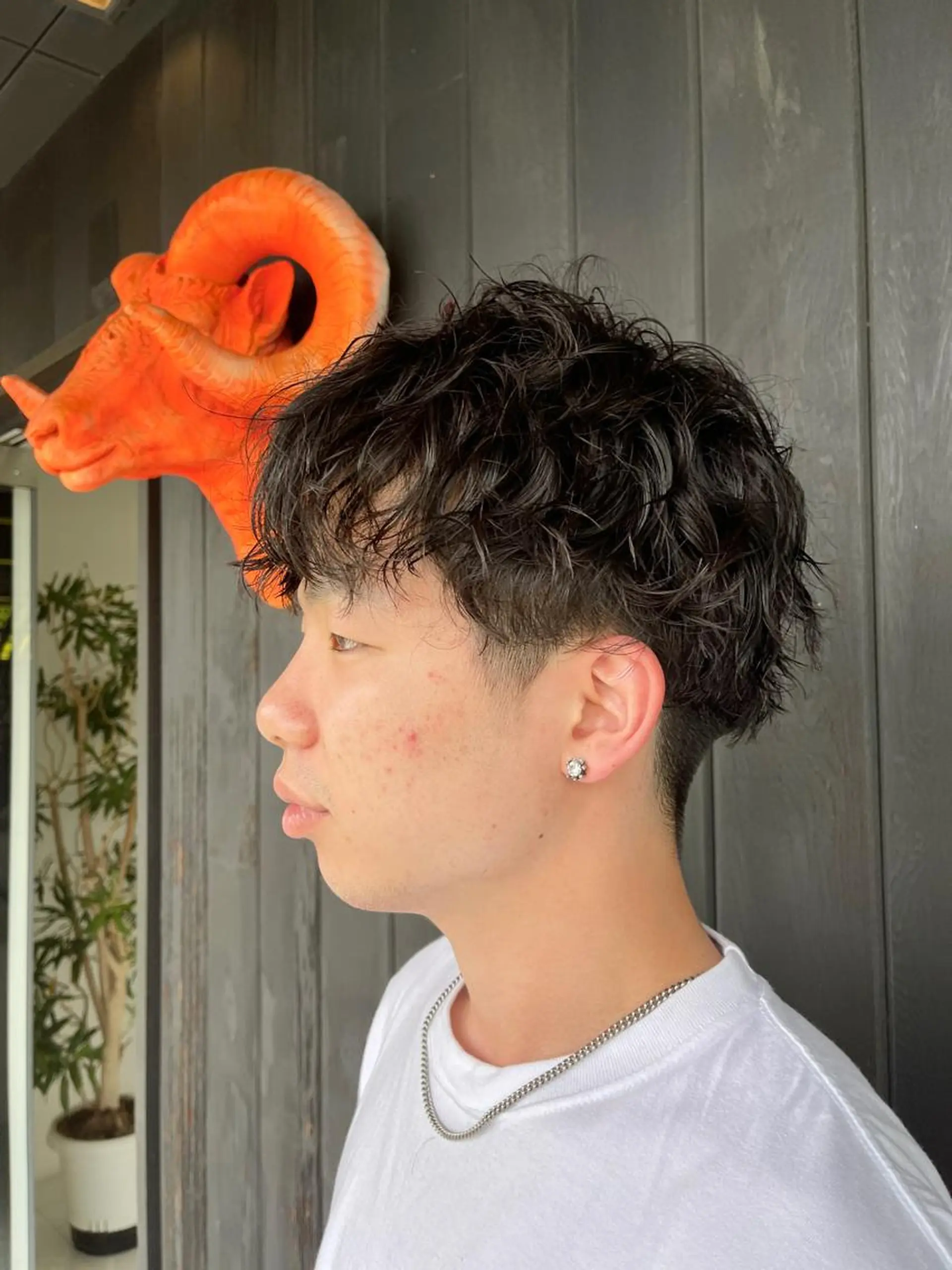 メンズ メンズパーマ 三好 達也のヘアスタイル