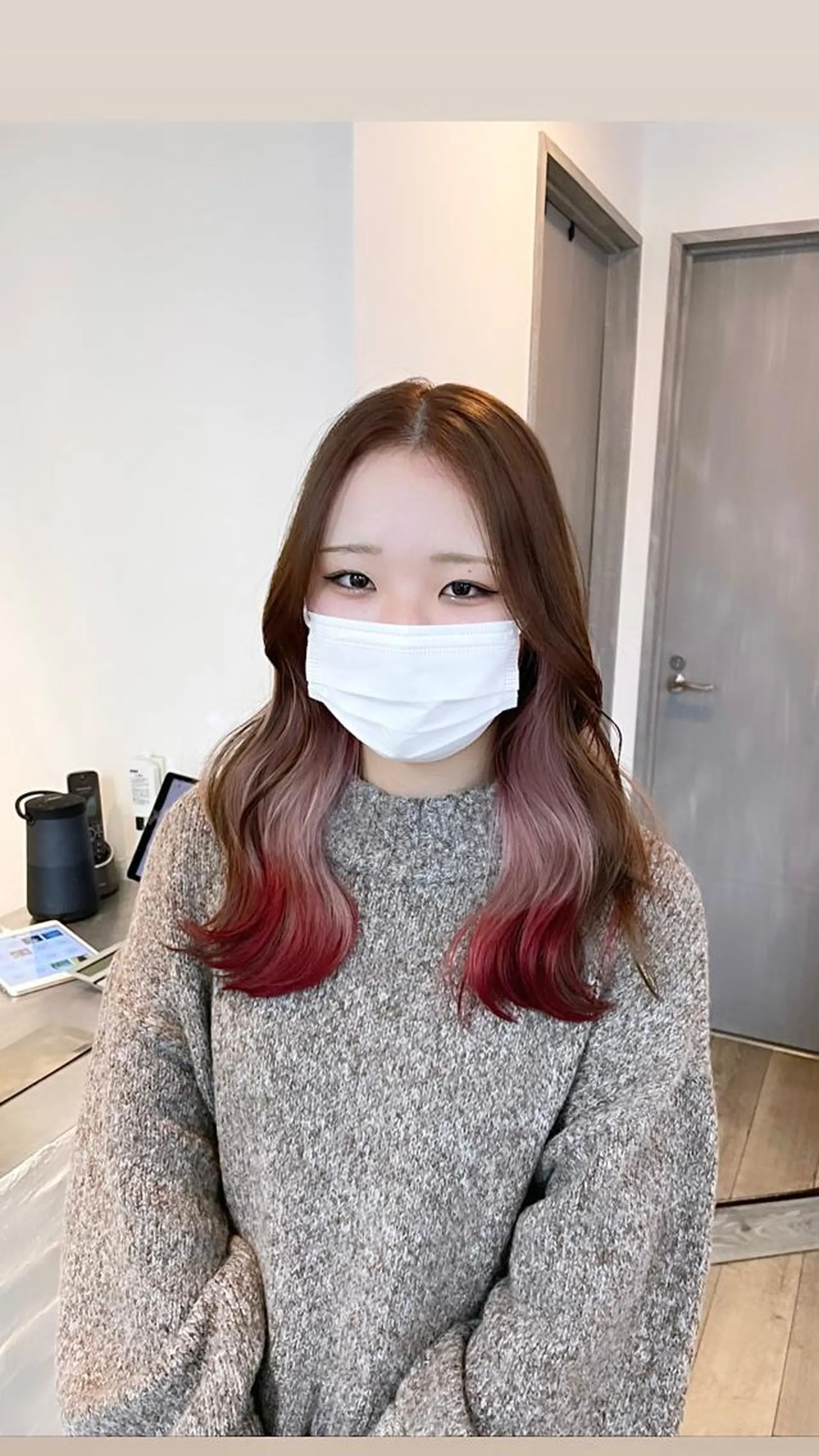 セミロング カラー ヘアカラー トリートメント 🔷ダブルカラーハイ トーン🔷櫻井走のヘアスタイル