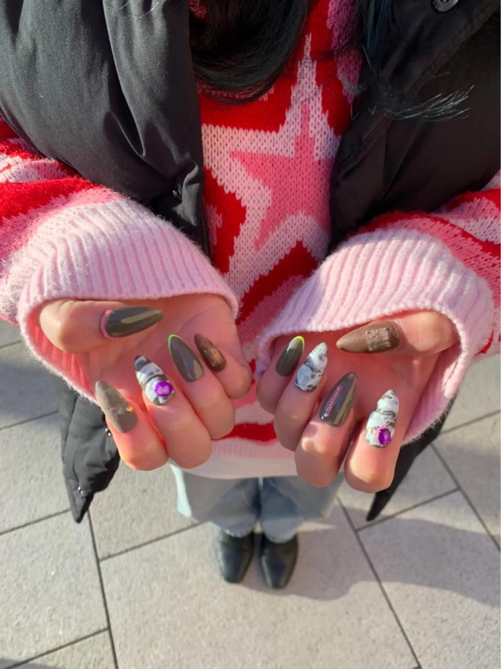 ネイル ネイルチップ 城東区ネイルサロン carpediemのネイルデザイン