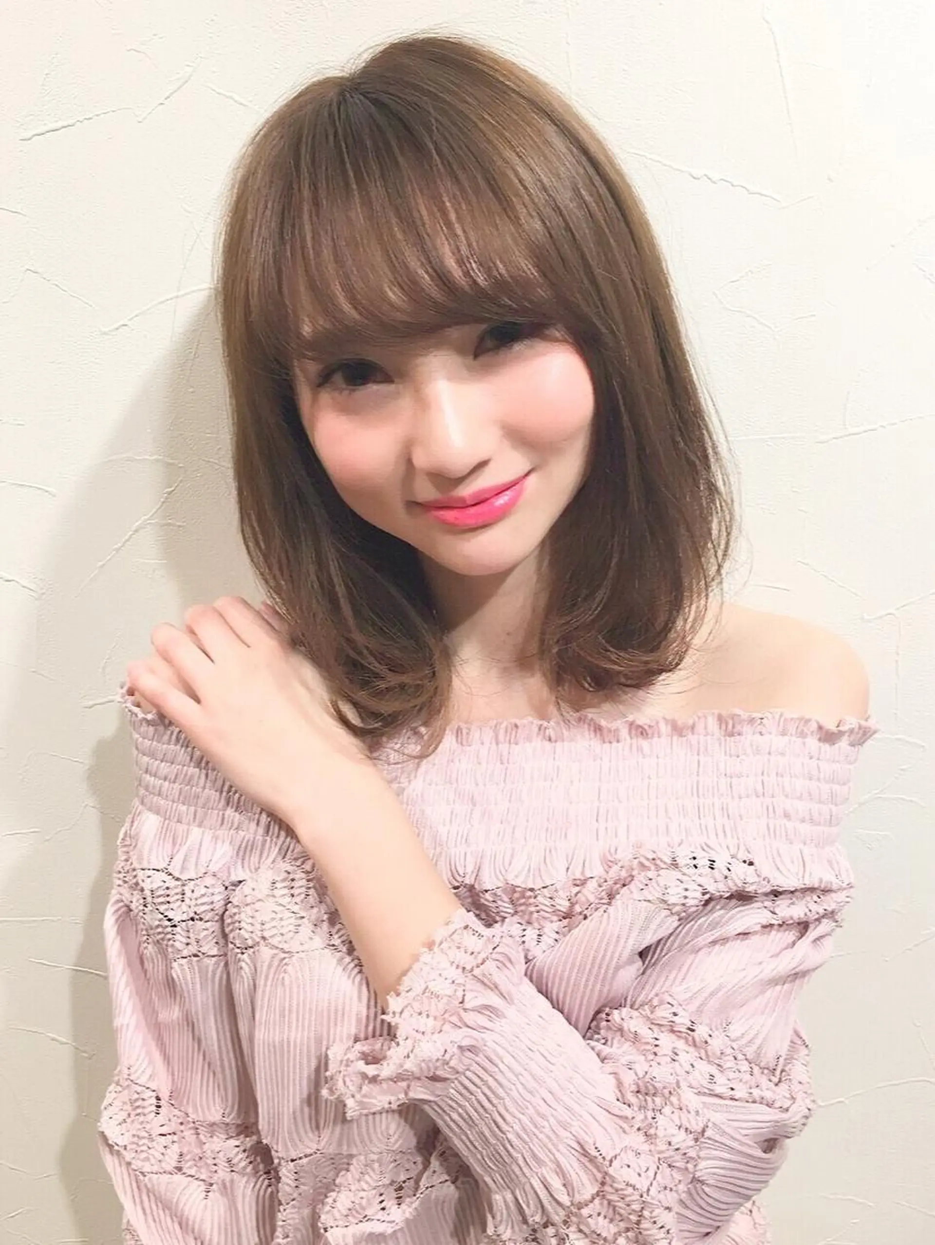 ミディアム セミロング カラー ヘアアレンジ 柔らか垢抜けｶﾗｰと ｶｯﾄ🫧ASUKAのヘアスタイル