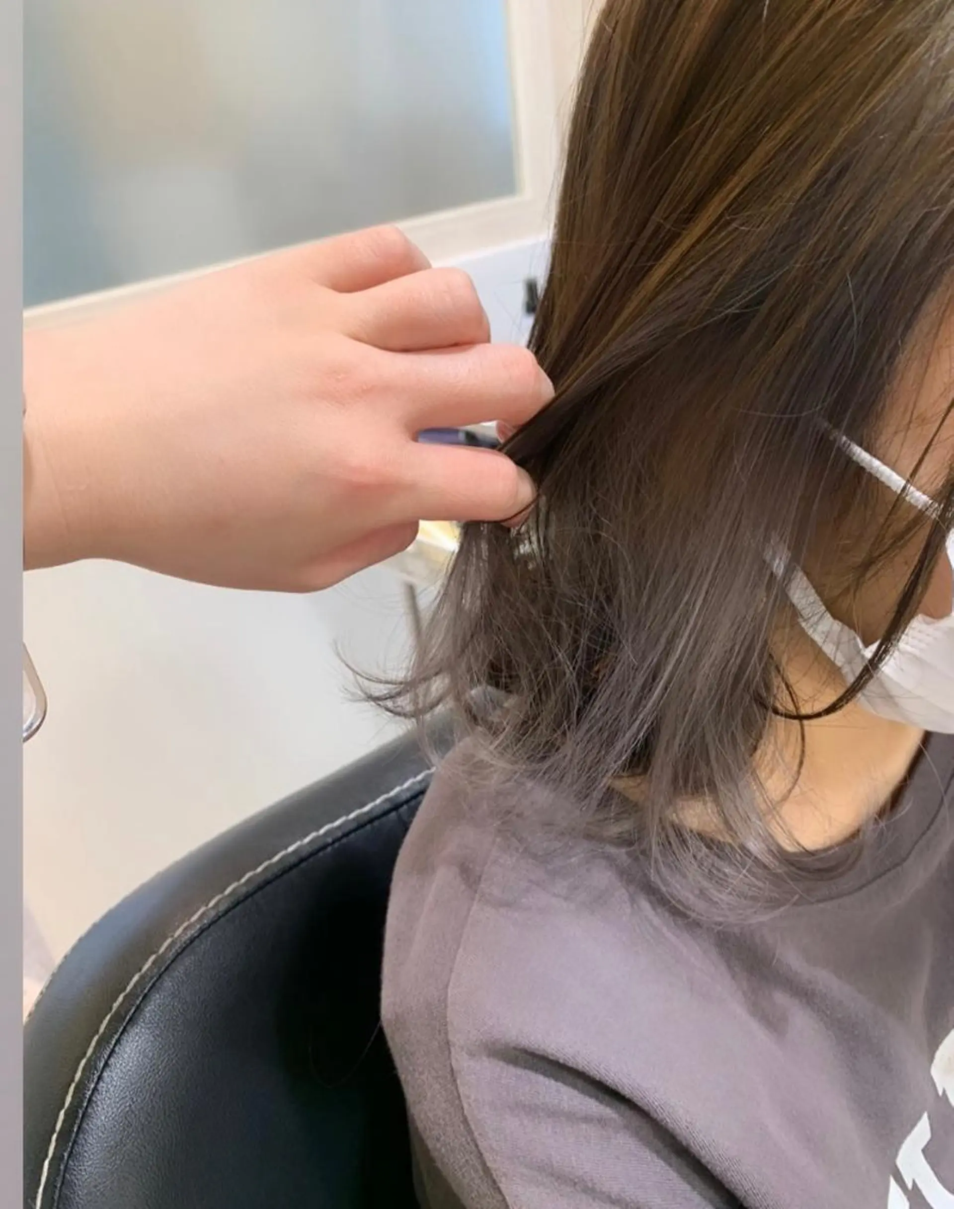 カラー インナーカラー 垢抜け 雰囲気アップ ふにゅう ののかのヘアスタイル