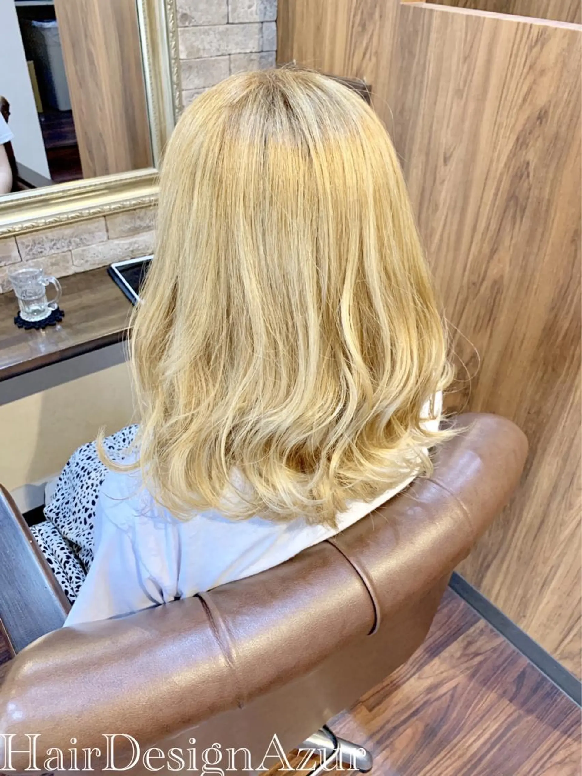 セミロング カラー HairDesign Azurのヘアスタイル