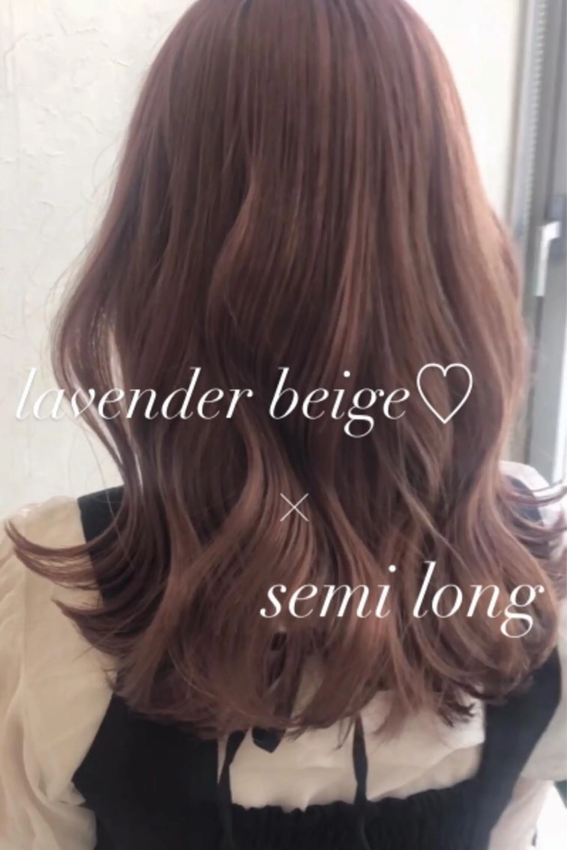 セミロング カラー nakahara madokaのヘアスタイル