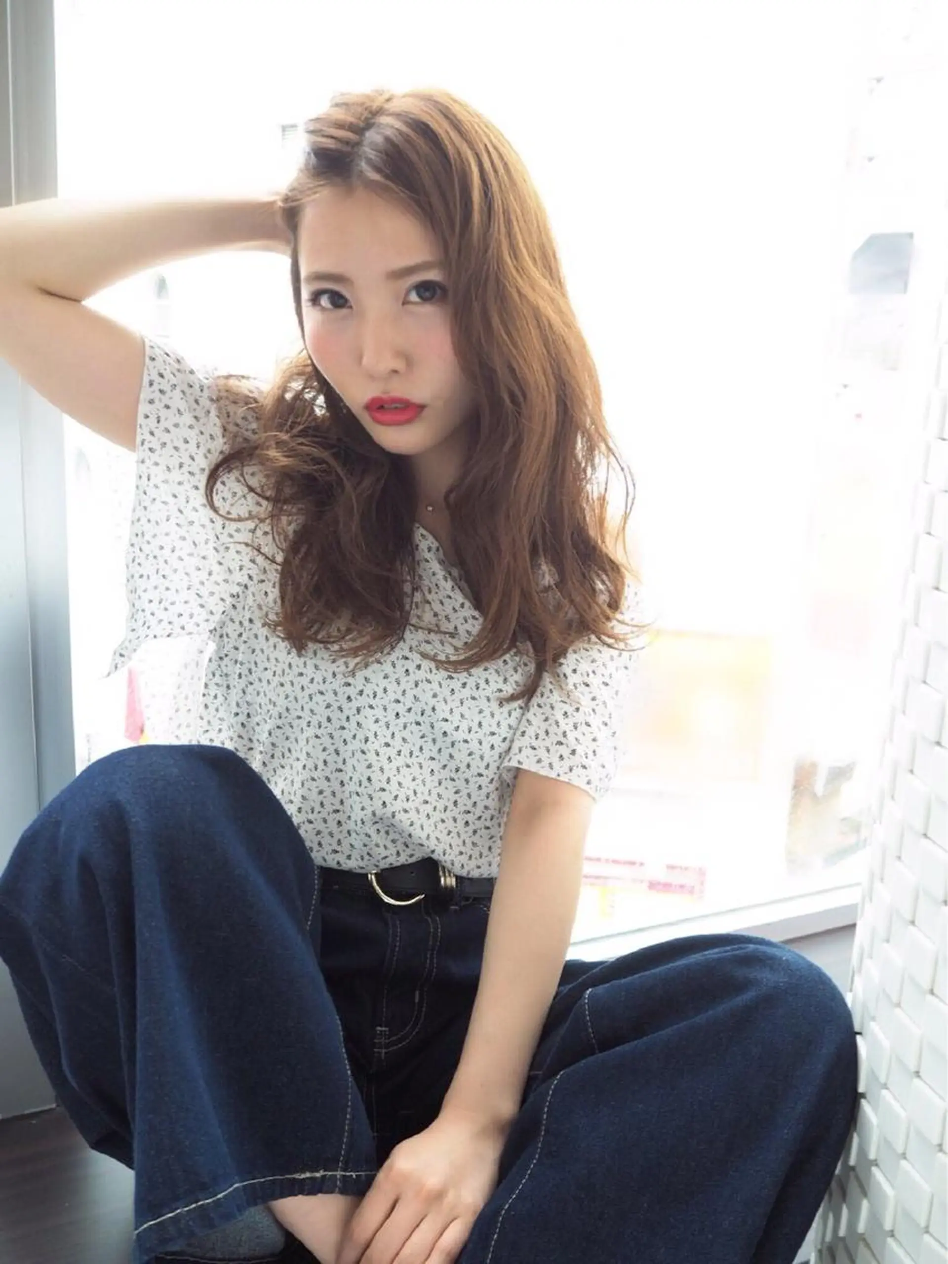 ロング カラー 久次米 智人のヘアスタイル