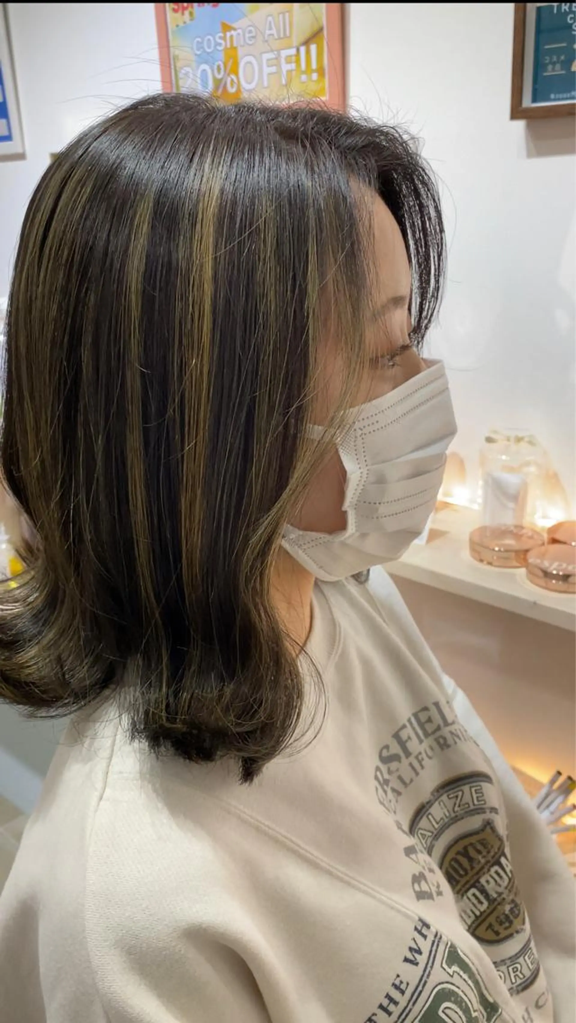 ミディアム カラー ハイライトカラー ハイライト カット ヘアカラー トリートメント 韓国ヘア🇰🇷 スズキのヘアスタイル