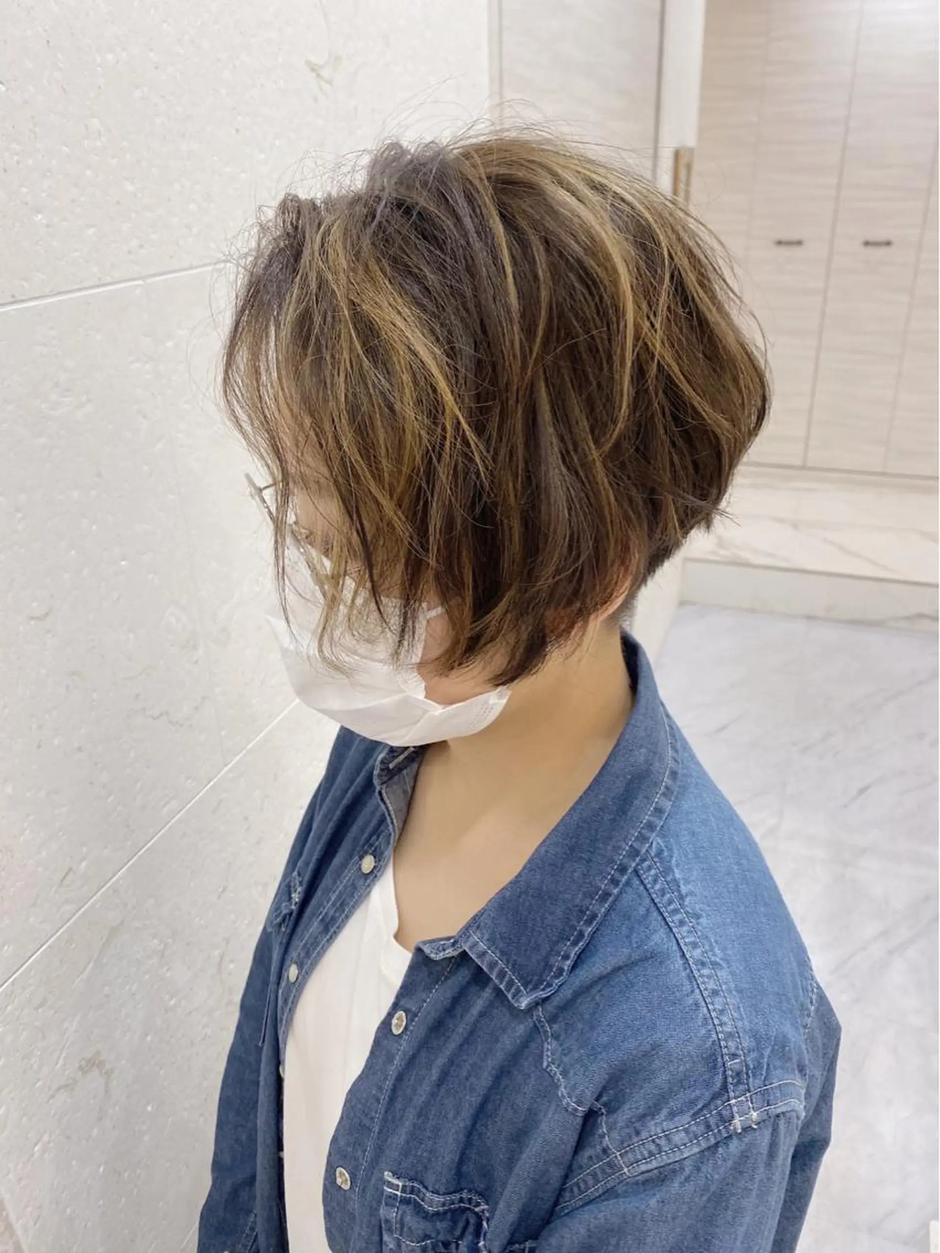 ショート カラー shanti 渡辺新也✂️のヘアスタイル