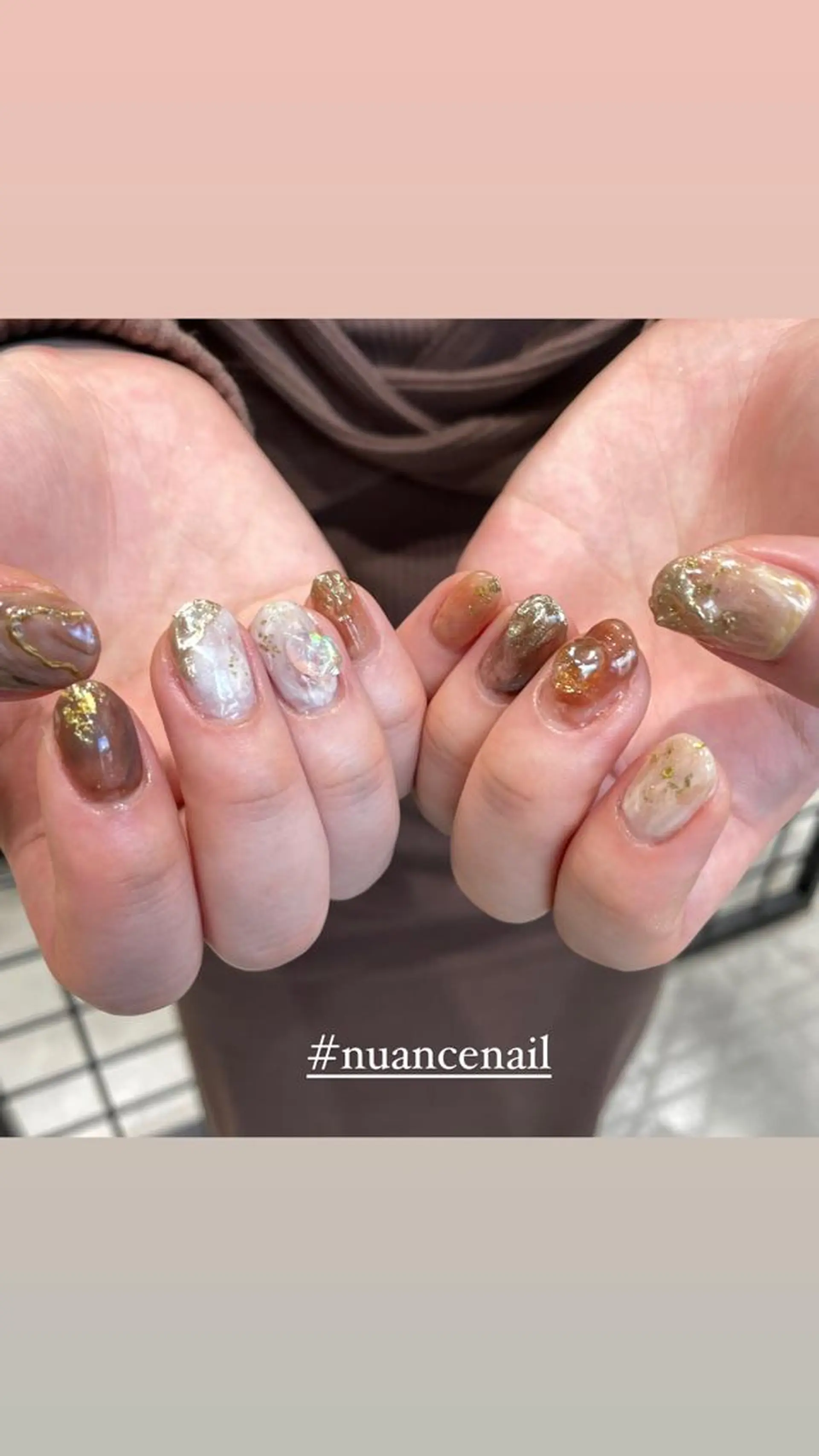 ネイル ニュアンスネイル ハンドネイル 淡色ネイル 🎀moeのネイルデザイン