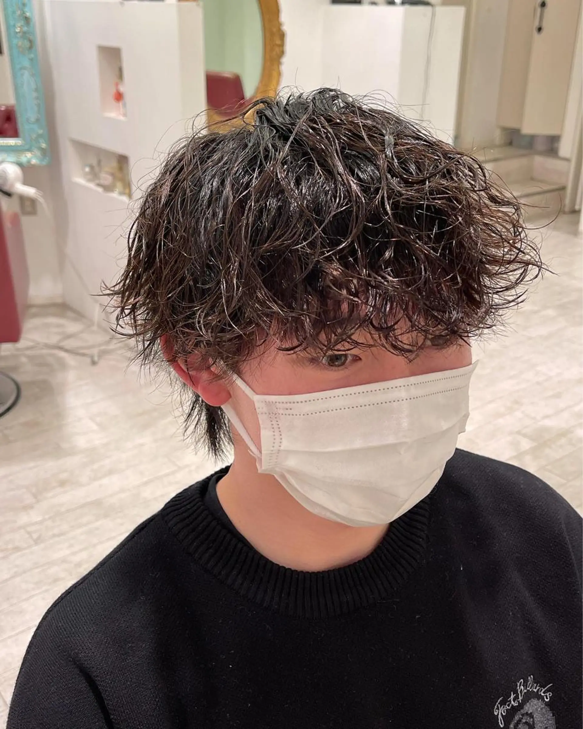 パーマ メンズ メンズパーマ 波巻きパーマ Lita たいちのヘアスタイル