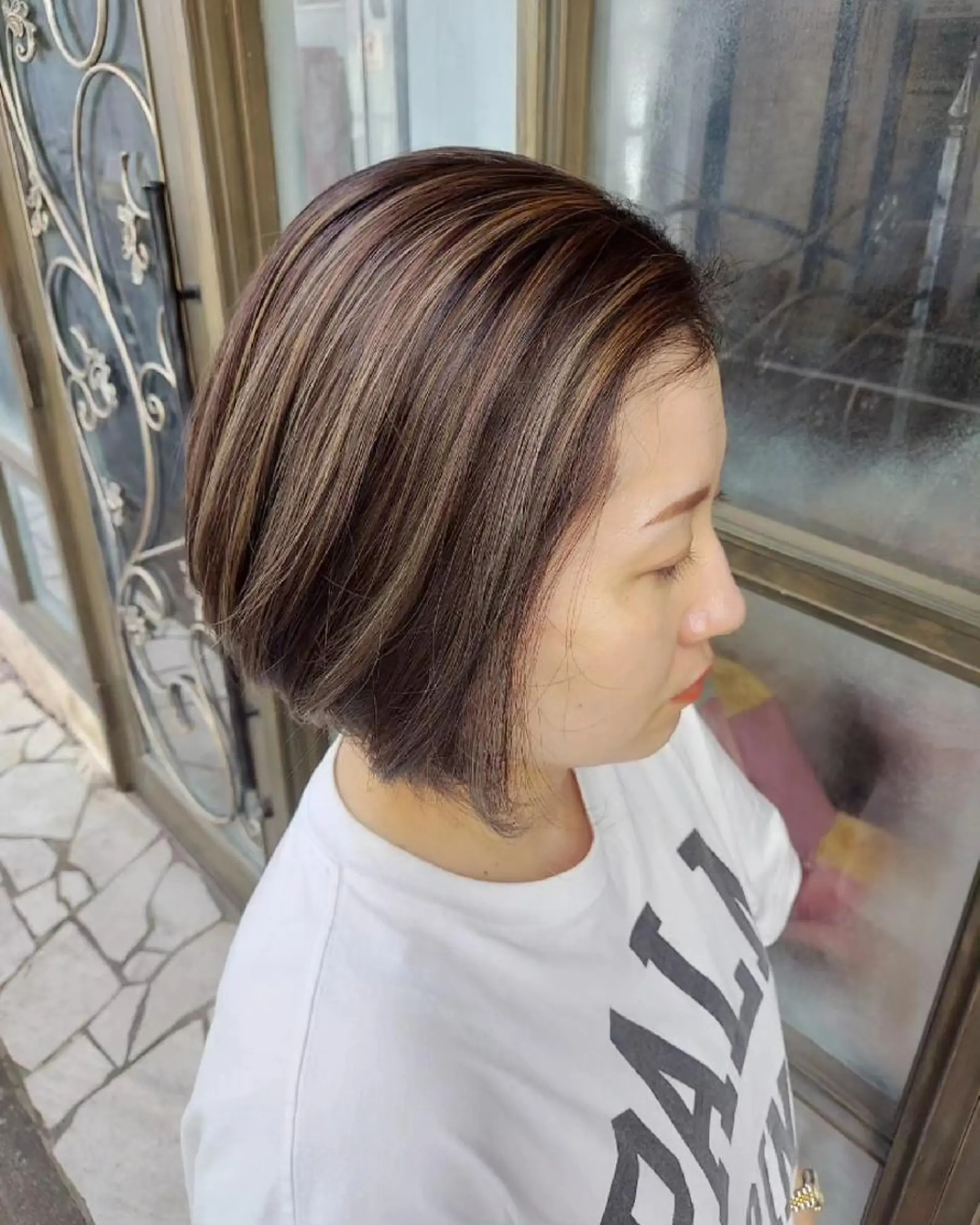 ミディアム カラー ハイライトカラー ハイライト ブリーチ・ハイトーン 特化🎉内山のヘアスタイル