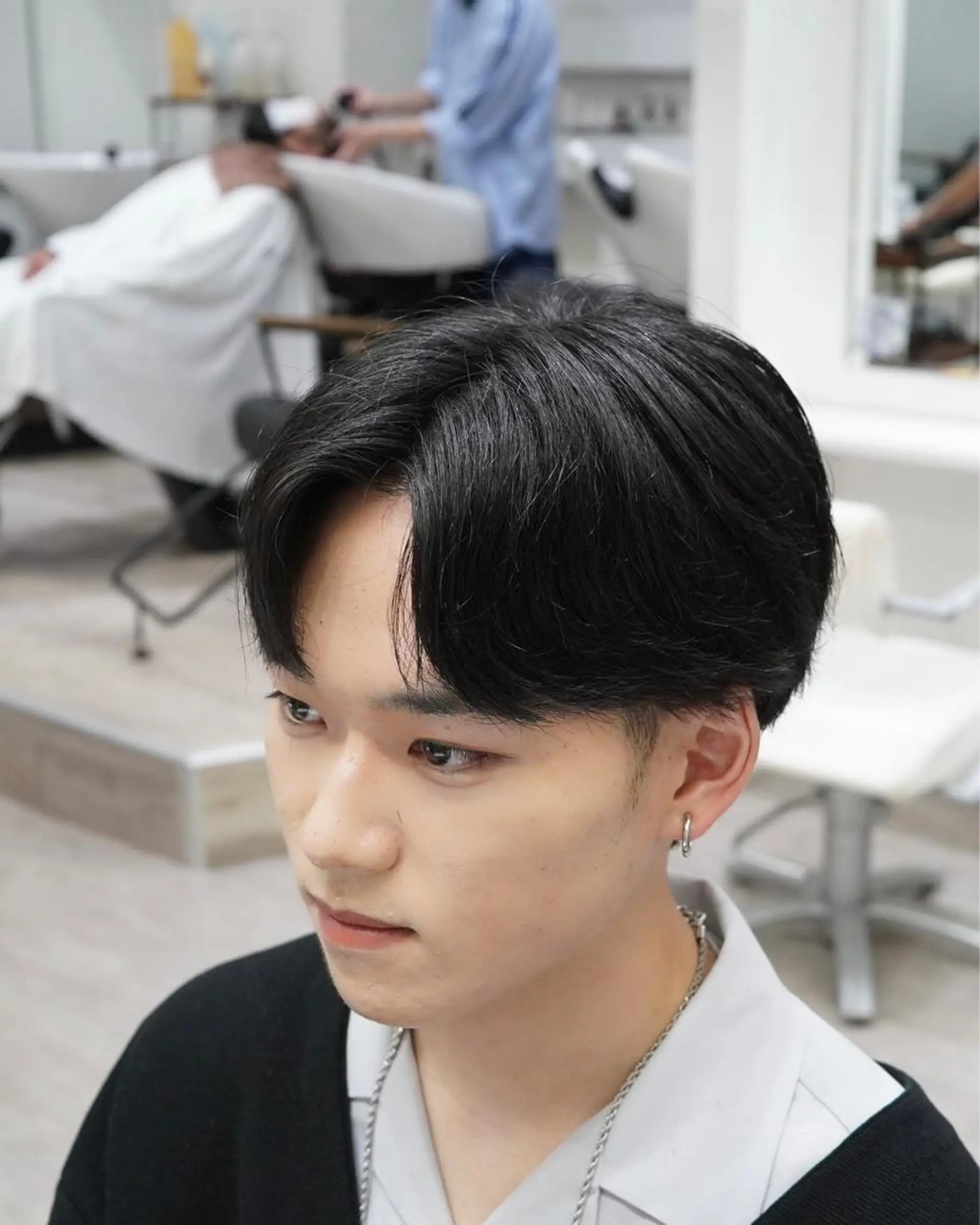 ミディアム パーマ メンズ ✨️ツイスパ波巻き特 化小杉澪生✨️のヘアスタイル