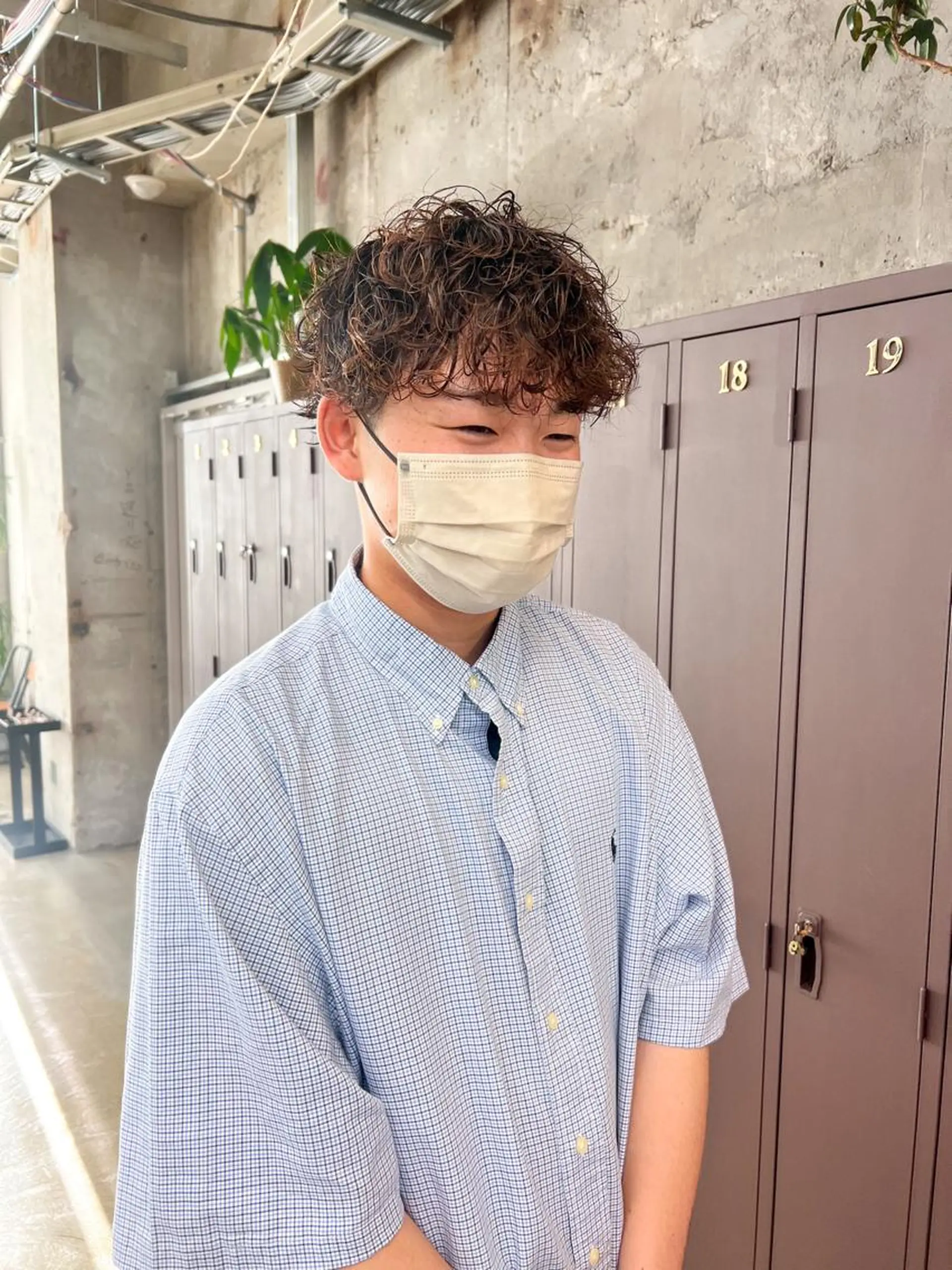 パーマ メンズ メンズパーマ 波巻きパーマ カット パーマ 水野 雪 /パーマ/暖色カラーのヘアスタイル