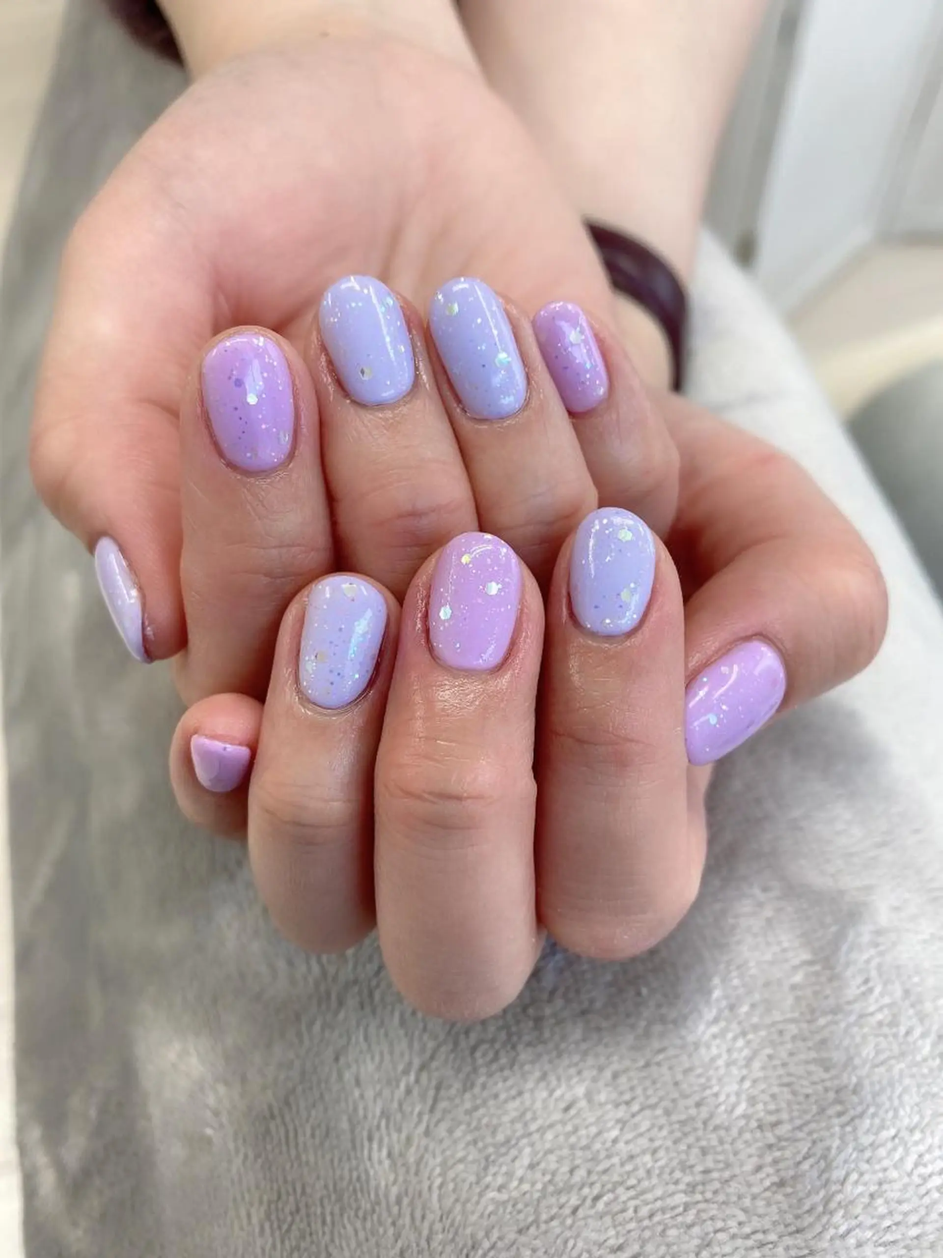 ネイル ラメ(グリッター) ワンカラーネイル le lien nailのネイルデザイン