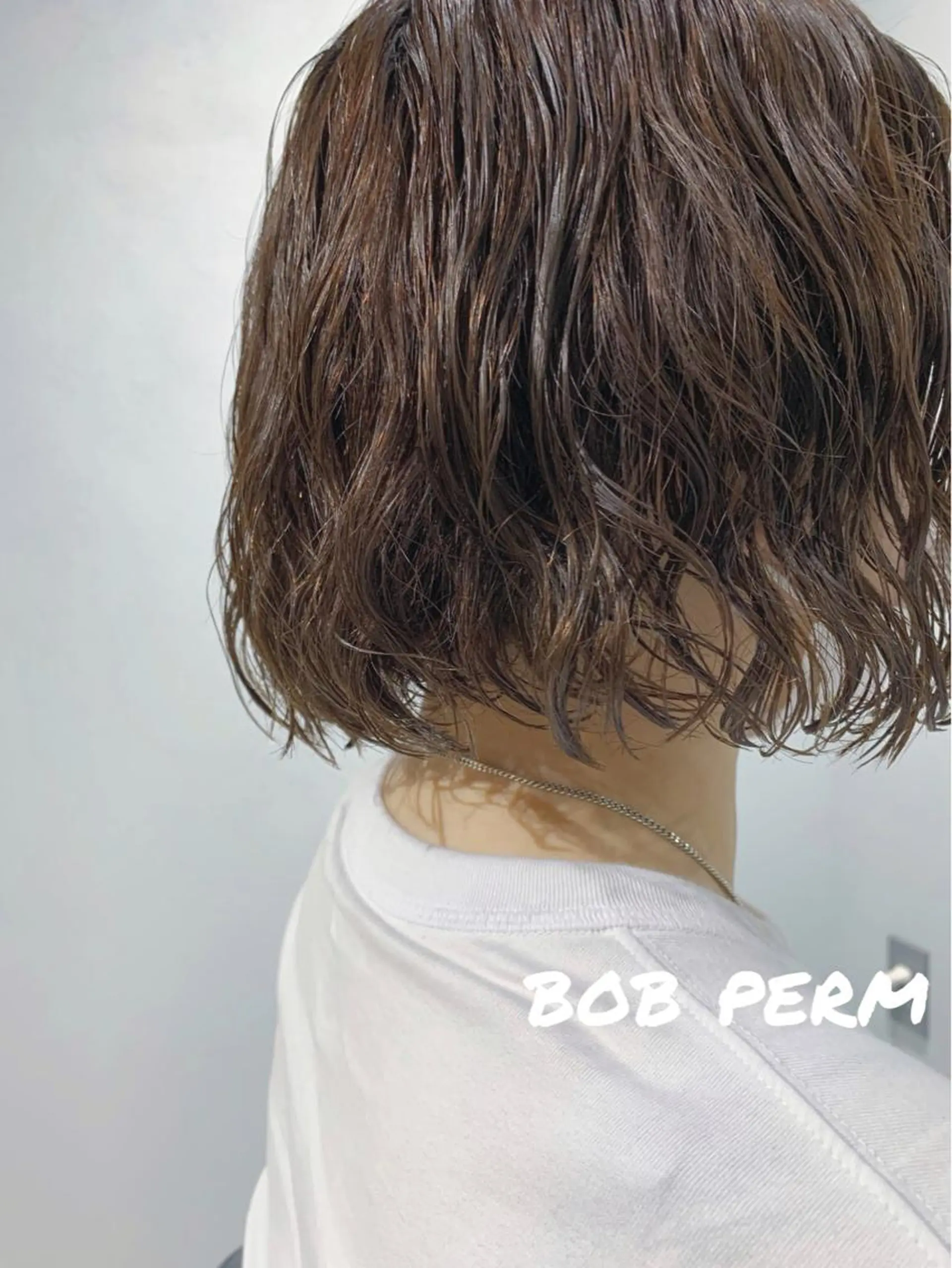 ショート パーマ ボブパーマコテ巻き風 パーマNo1深江秀平のヘアスタイル