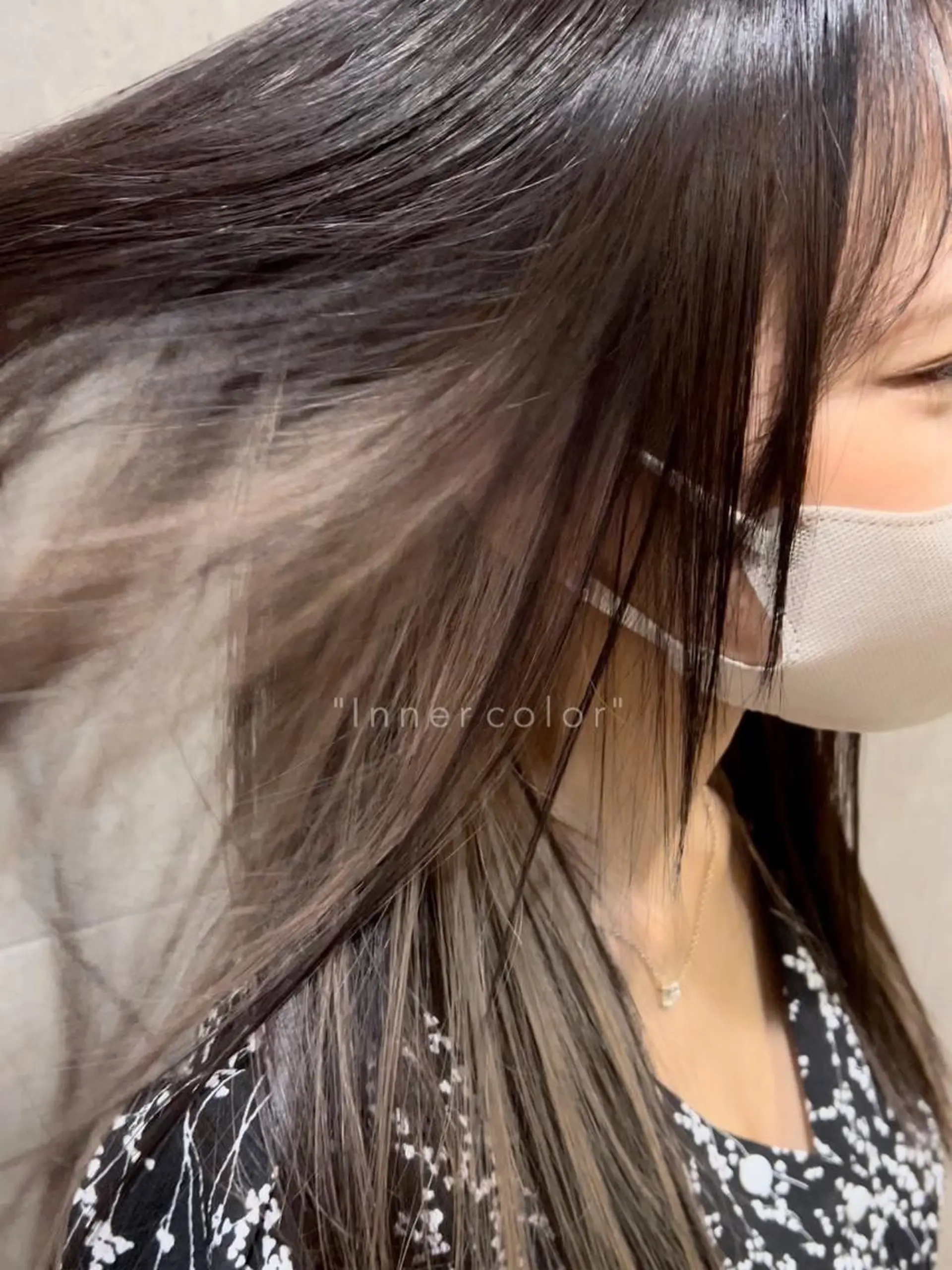 ロング カラー インナーカラー シルバー レイヤーカット/ 髪質改善✨山中優のヘアスタイル
