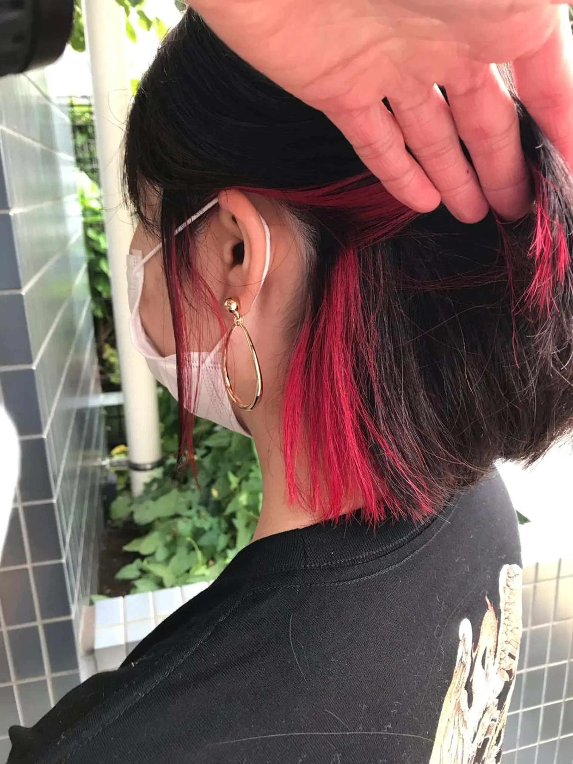 カラー イヤリングカラー レッドカラー カット ヘアカラー トリートメント ✅ｼｪｱｻﾛﾝJAM 相田友和のヘアスタイル