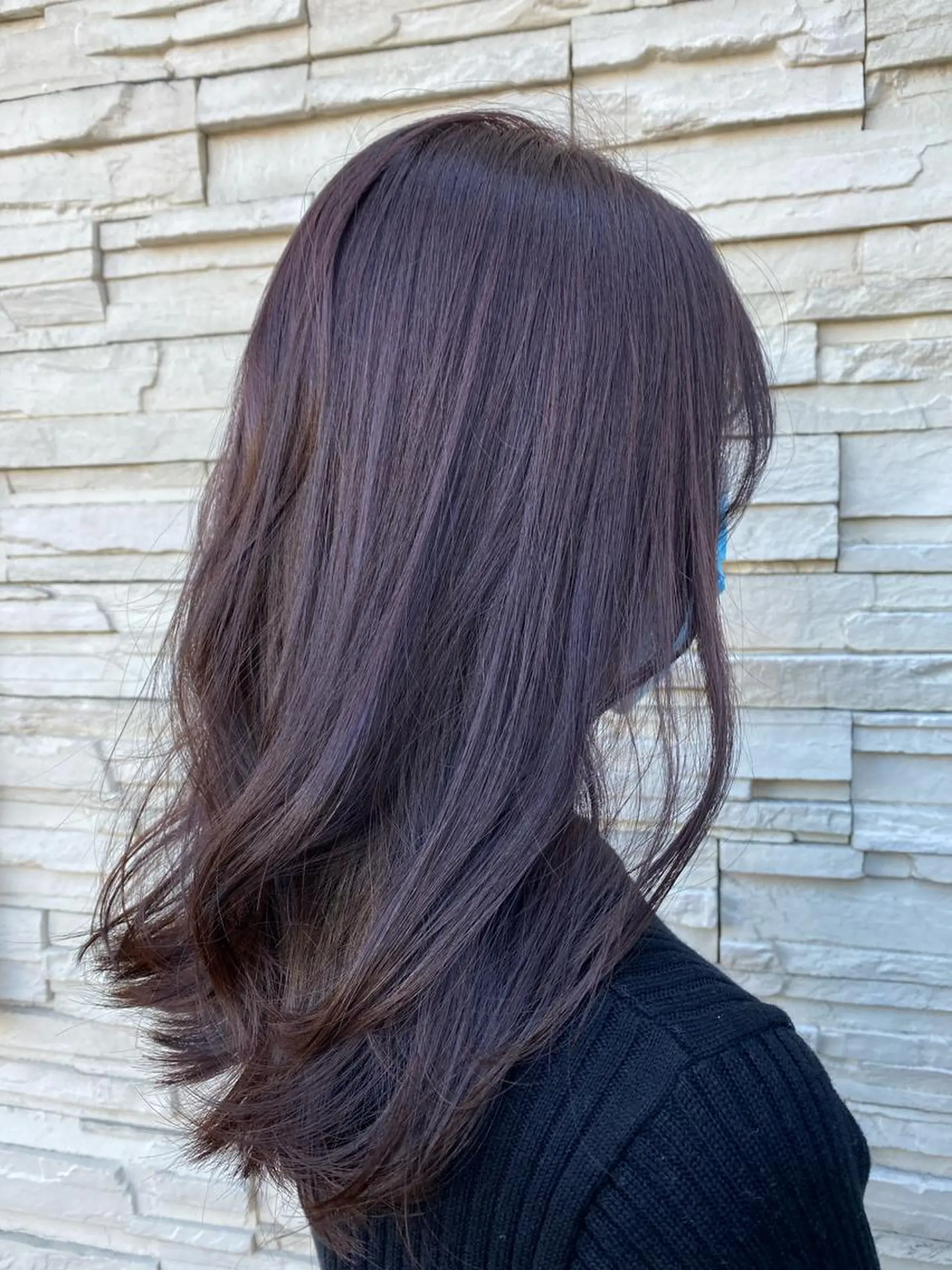 ミディアム パープルカラー 😺ヒアリング 重視😺小川のヘアスタイル