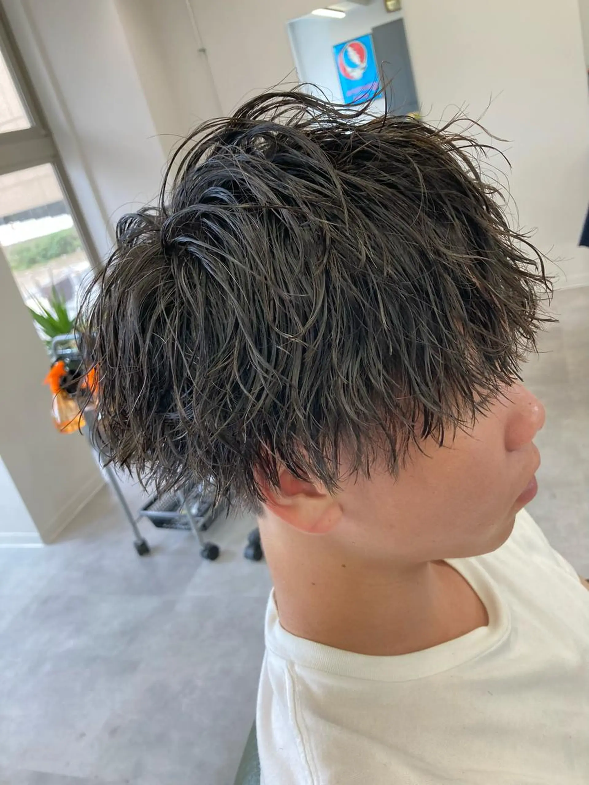 パーマ メンズ カット ヘッドスパ SHAFT Ieiriのヘアスタイル