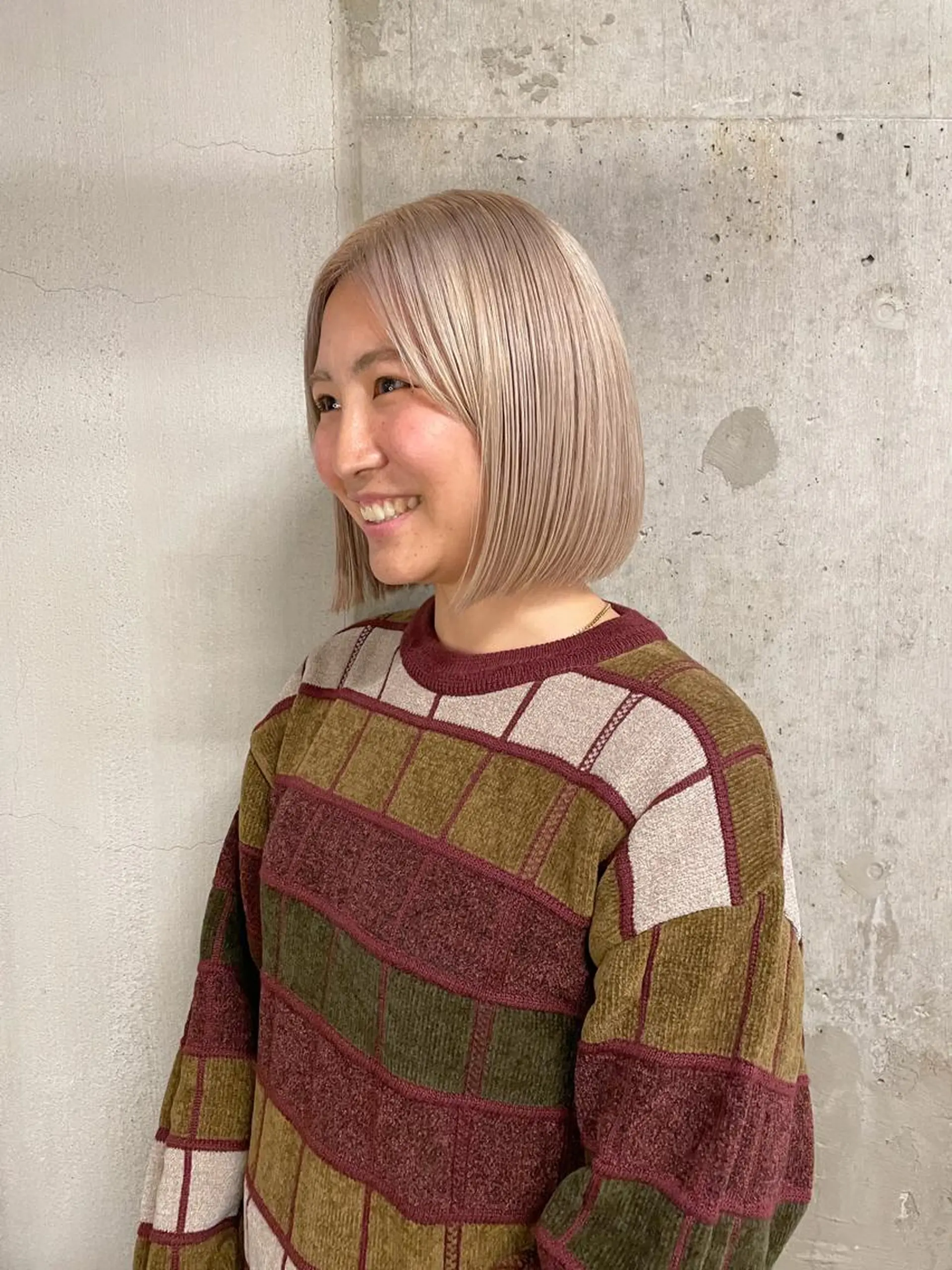 ショート カラー パーマ/レイヤー 岩山丈一郎のヘアスタイル